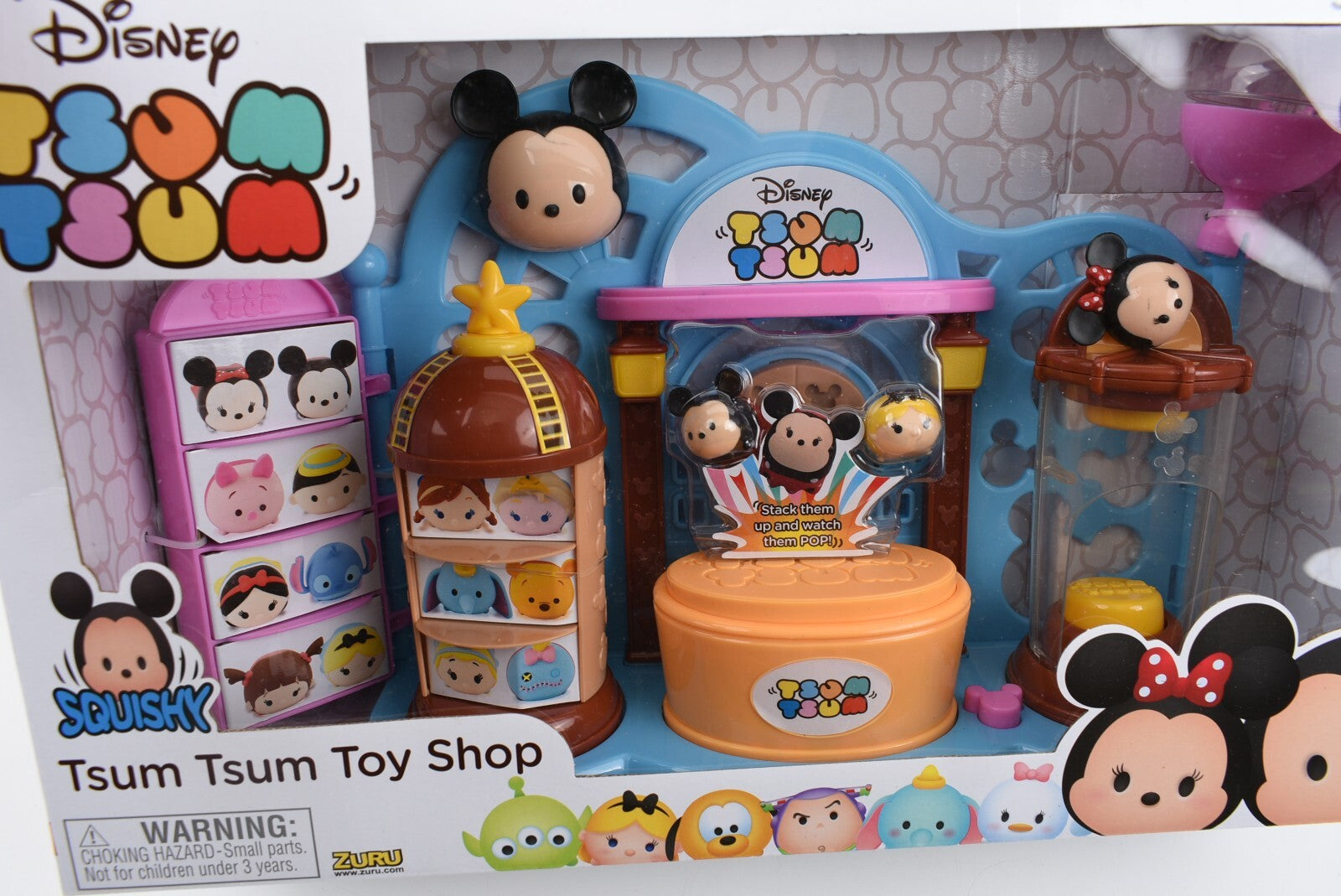 DISNEY TSUM TSUM Toy Shop Playset - Includes 2 Exclusive Tsum Tsums