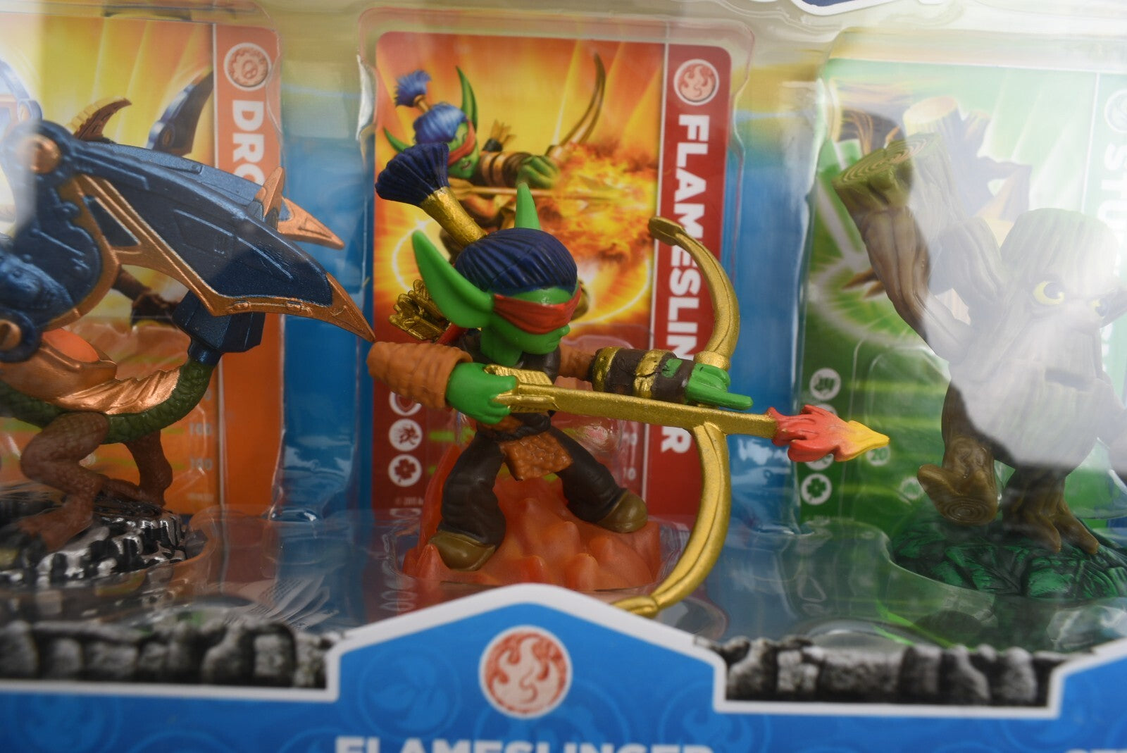 Skylanders Spyro's Adventure 3-Pk: Drobot, Flameslinger, Stump Stash *see descr*