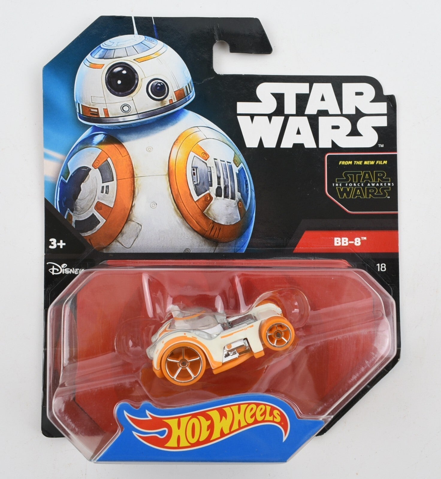 Hot Wheels Star Wars 1:64 Scale Diecast BB-8 Droid Character Car (Mattel, 2015)