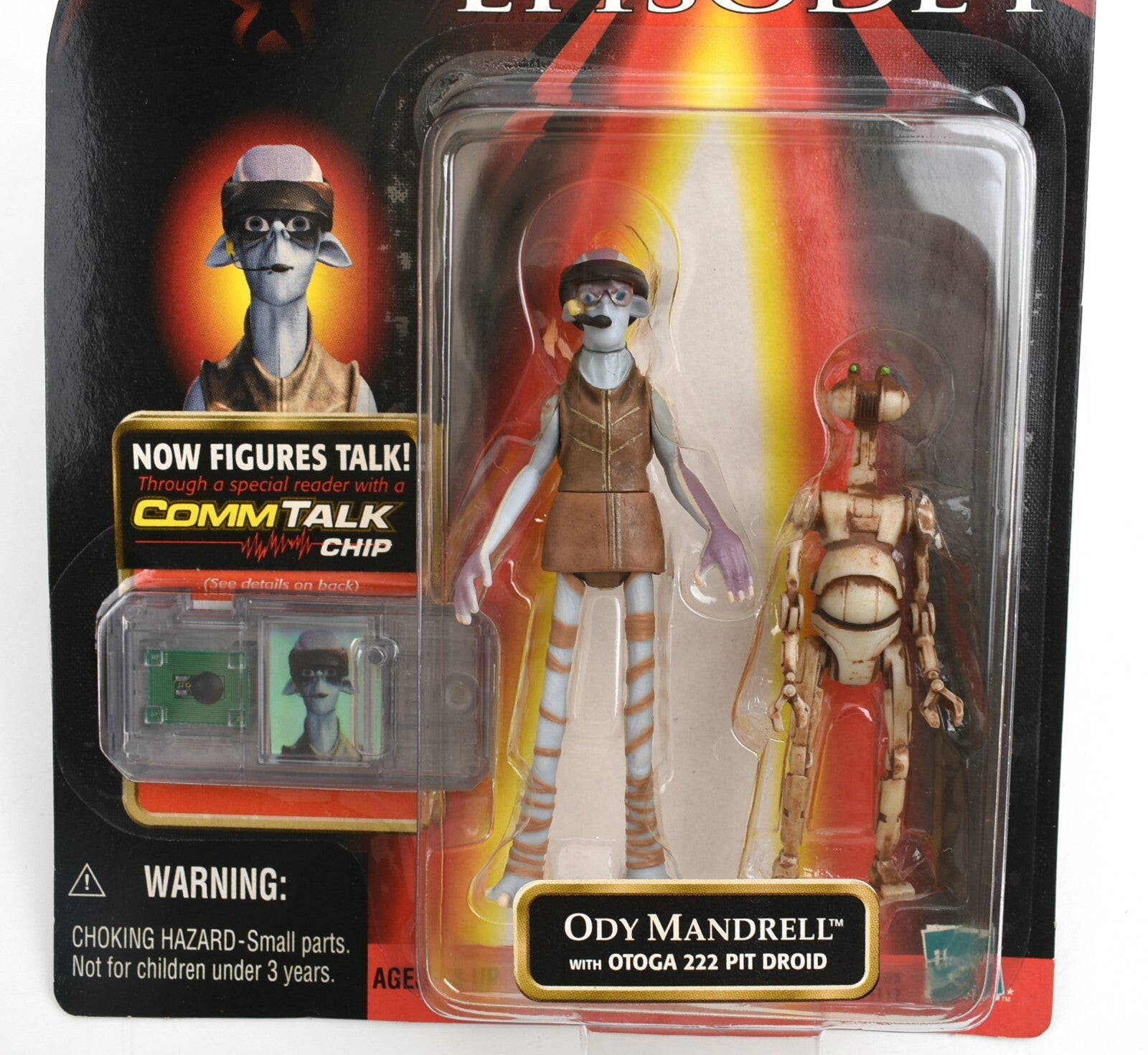Star Wars: Episode I. ~ ODY MANDRELL with OTOGA 222 PIT DROID, Hasbro 1999