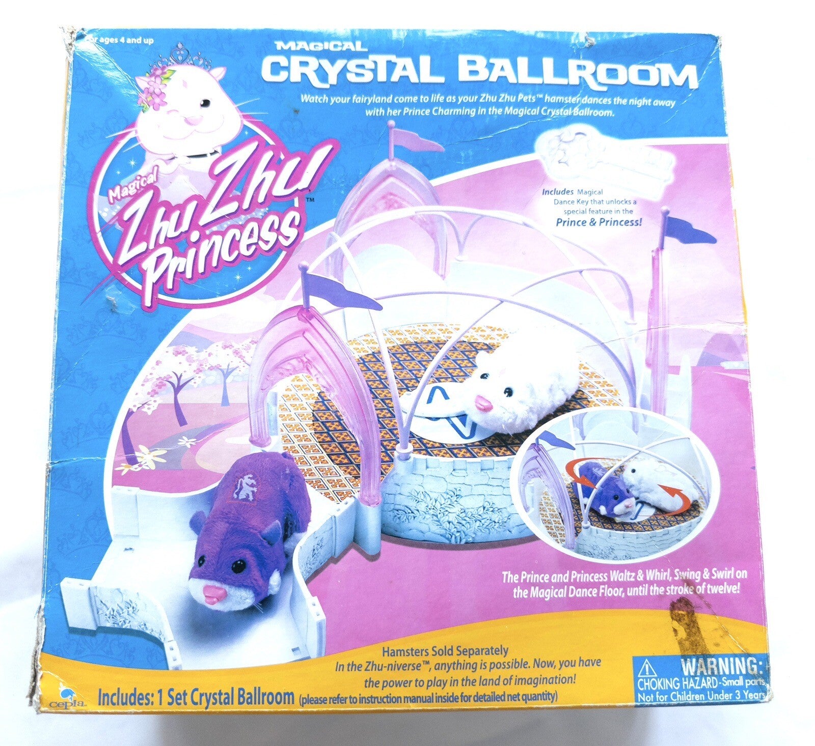 ZHU ZHU Princess Magical Crystal Ballroom *missing pieces*
