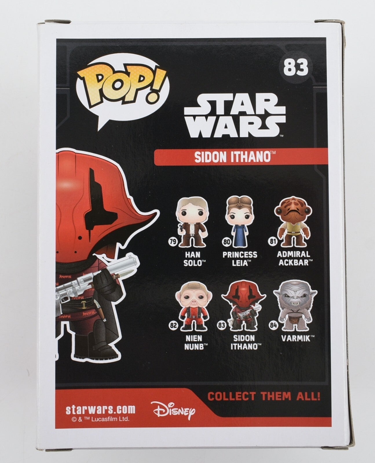 Funko Pop! Star Wars - SIDON ITHANO  - #83  Vinyl Bobble-Head Figure