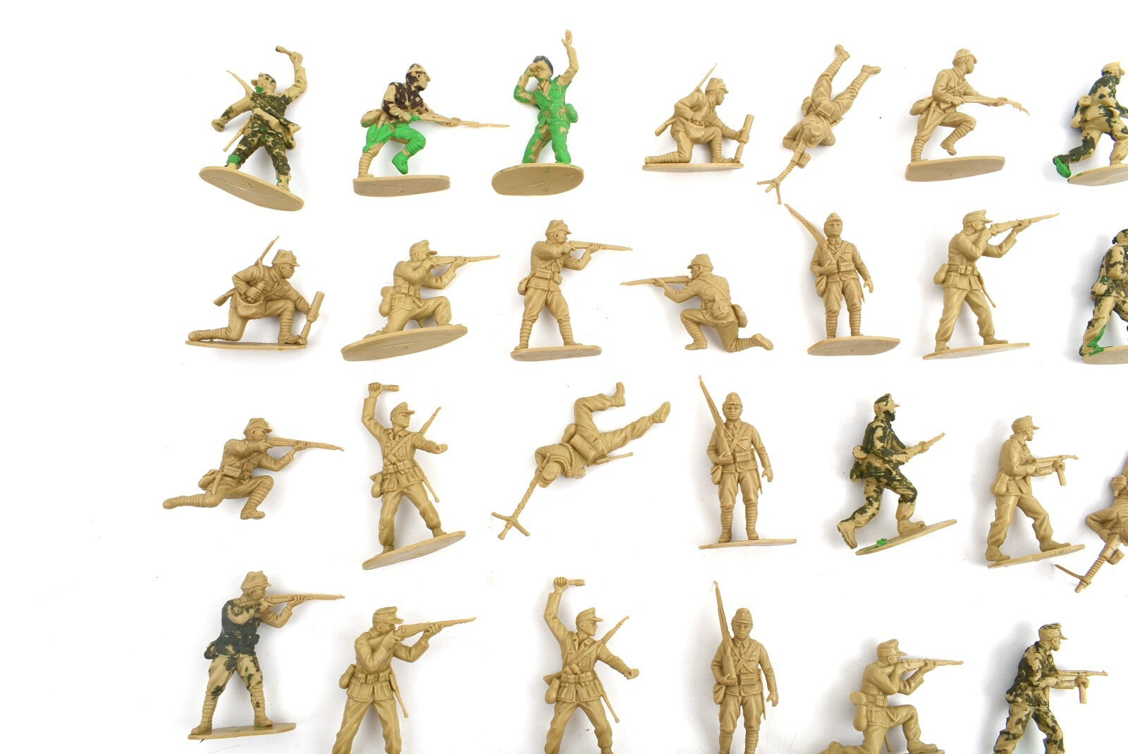 50x Vintage Toy Soldiers Bundle, German WW2 Infantry