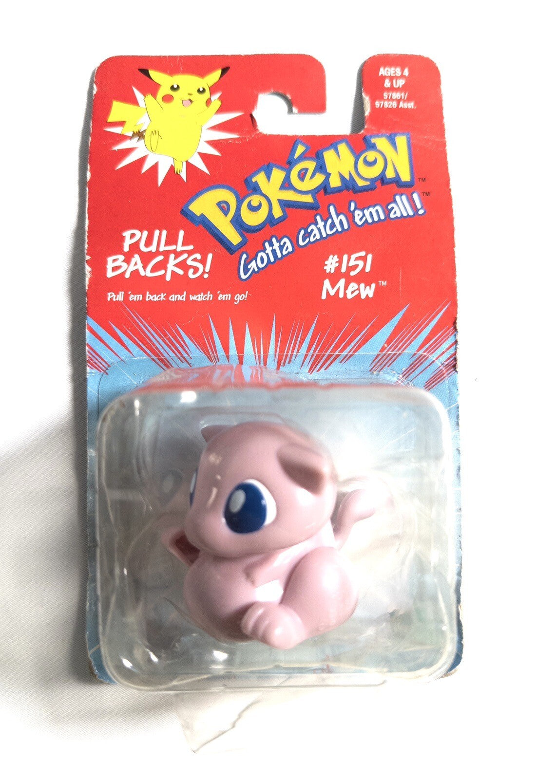 POKEMON Pull Backs 151 Mew *box slightly worn* RARE