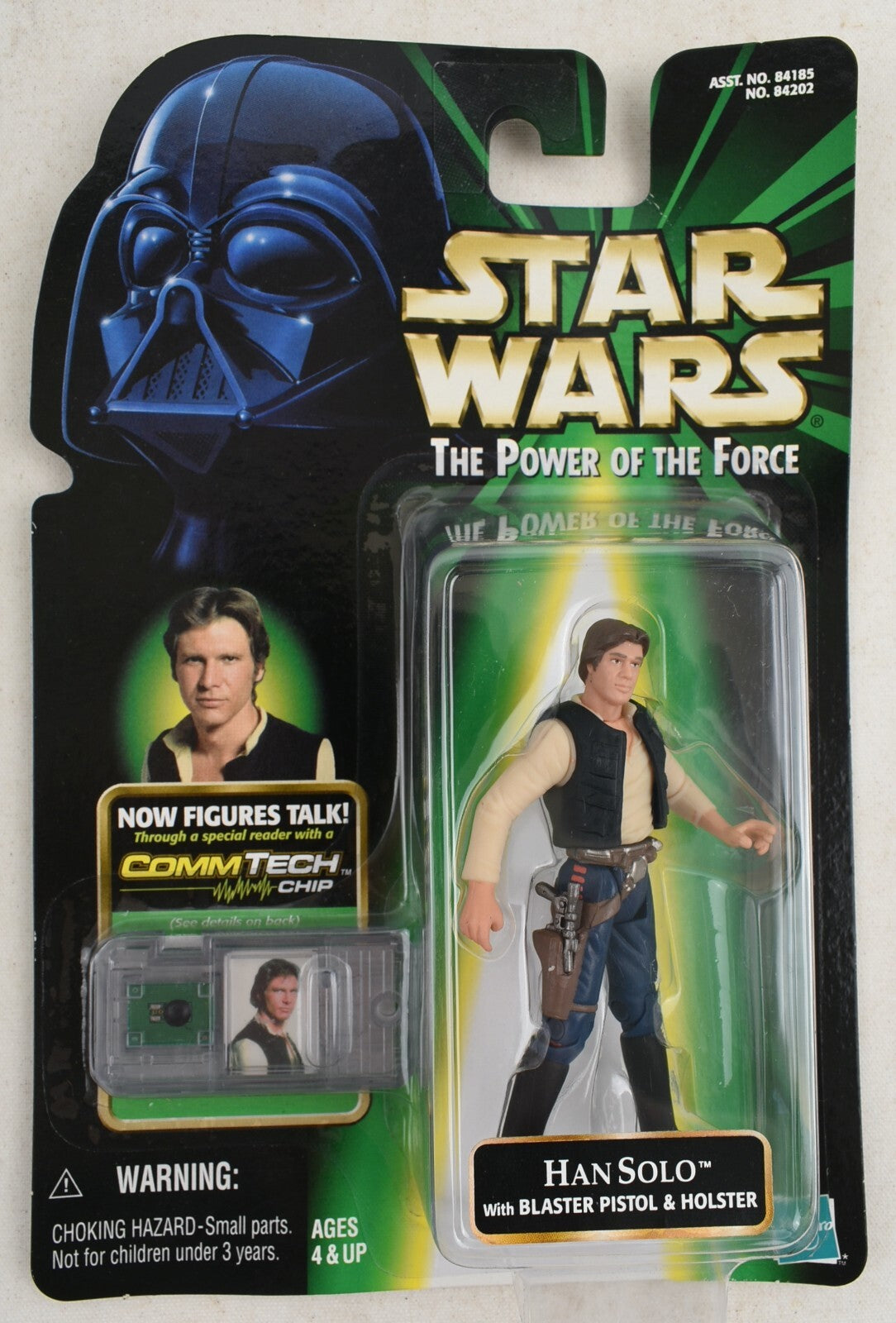 Star Wars The Power of the Force - HAN SOLO Figure (w. Blaster Pistol & Holster)