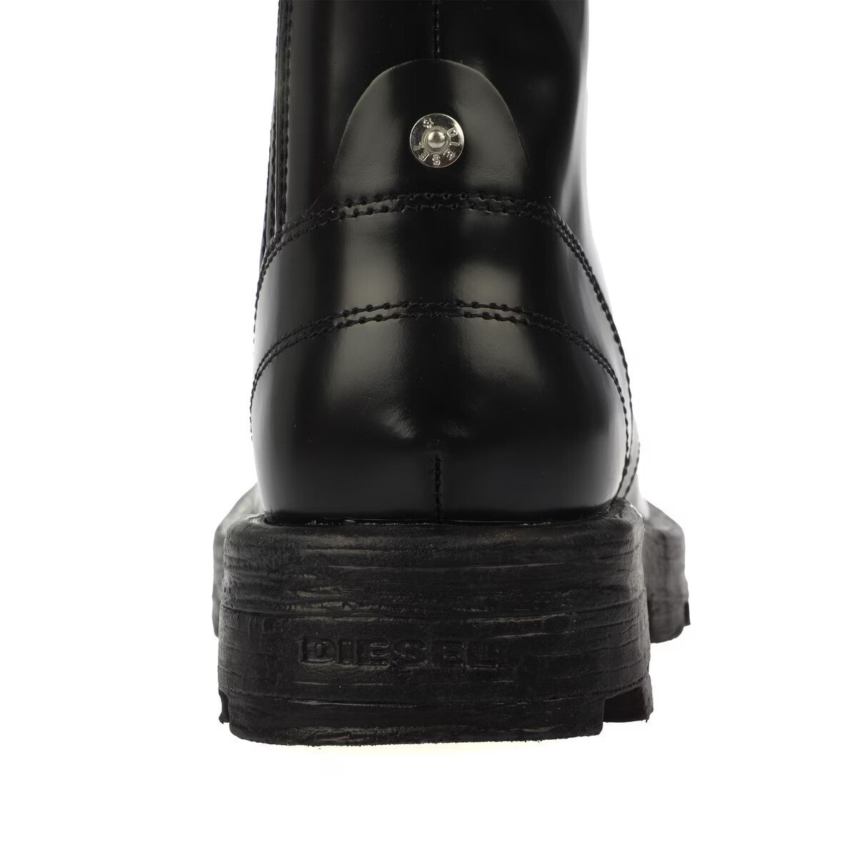 Diesel D-Hammer BT W Y03017-P4471-T8013 Womens Black Leather Boots Size UK5