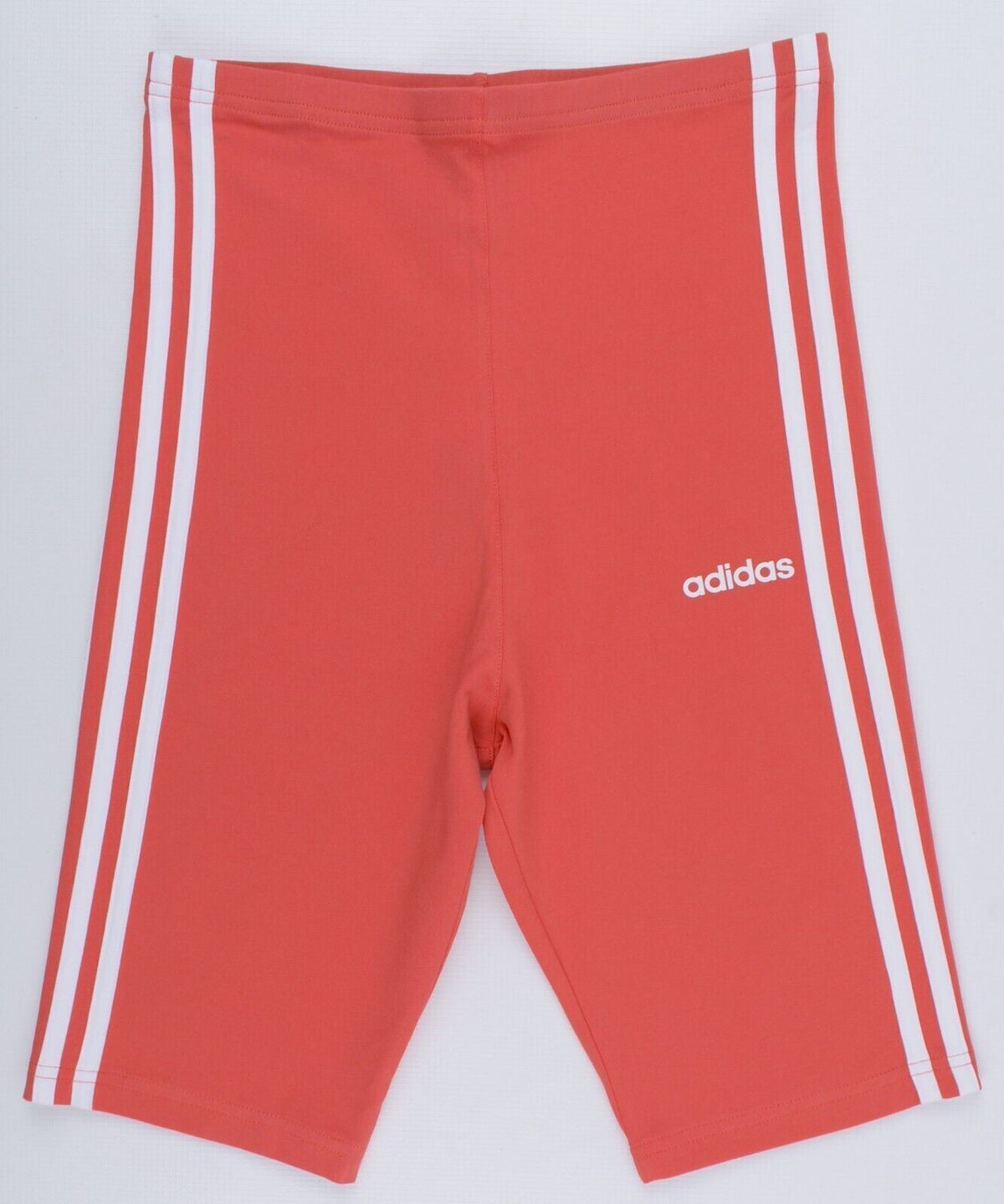 ADIDAS Women's 3 Stripes Essential Short Leggings Shorts, Red, size S (UK 8-10)