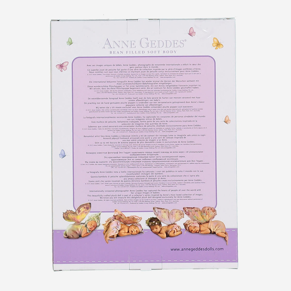 Anne Geddes Fairy Doll 9 inch Soft Bean Filled Body NEW