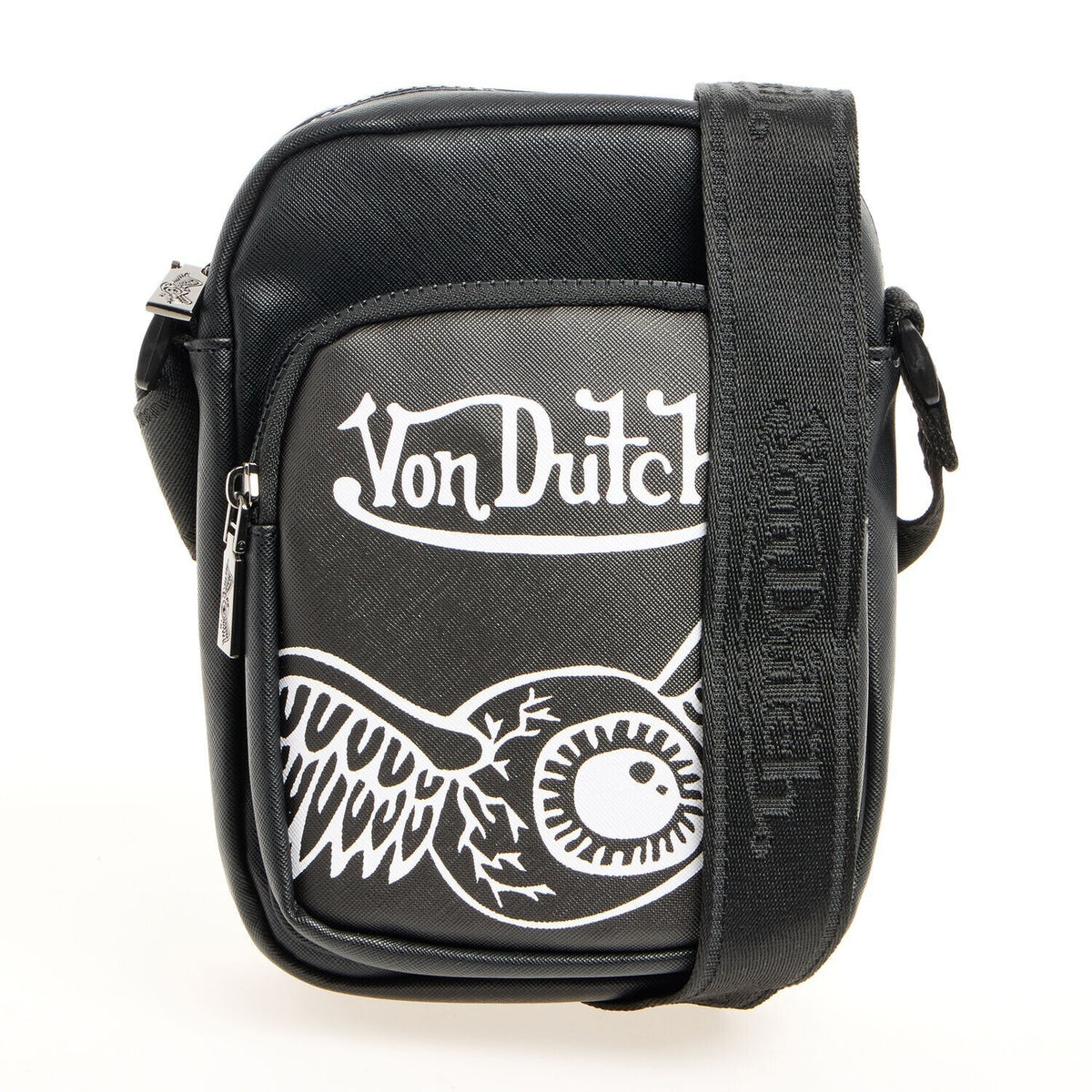 Von Dutch Flying Eye Sling Crossbody Bag Black