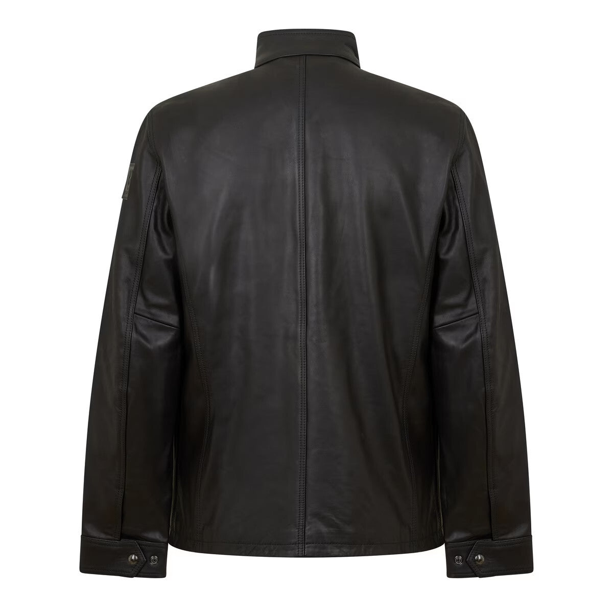 Belstaff Men's Leather Grant Jacket Dark Brown Size 42 Large RRP £1295.00