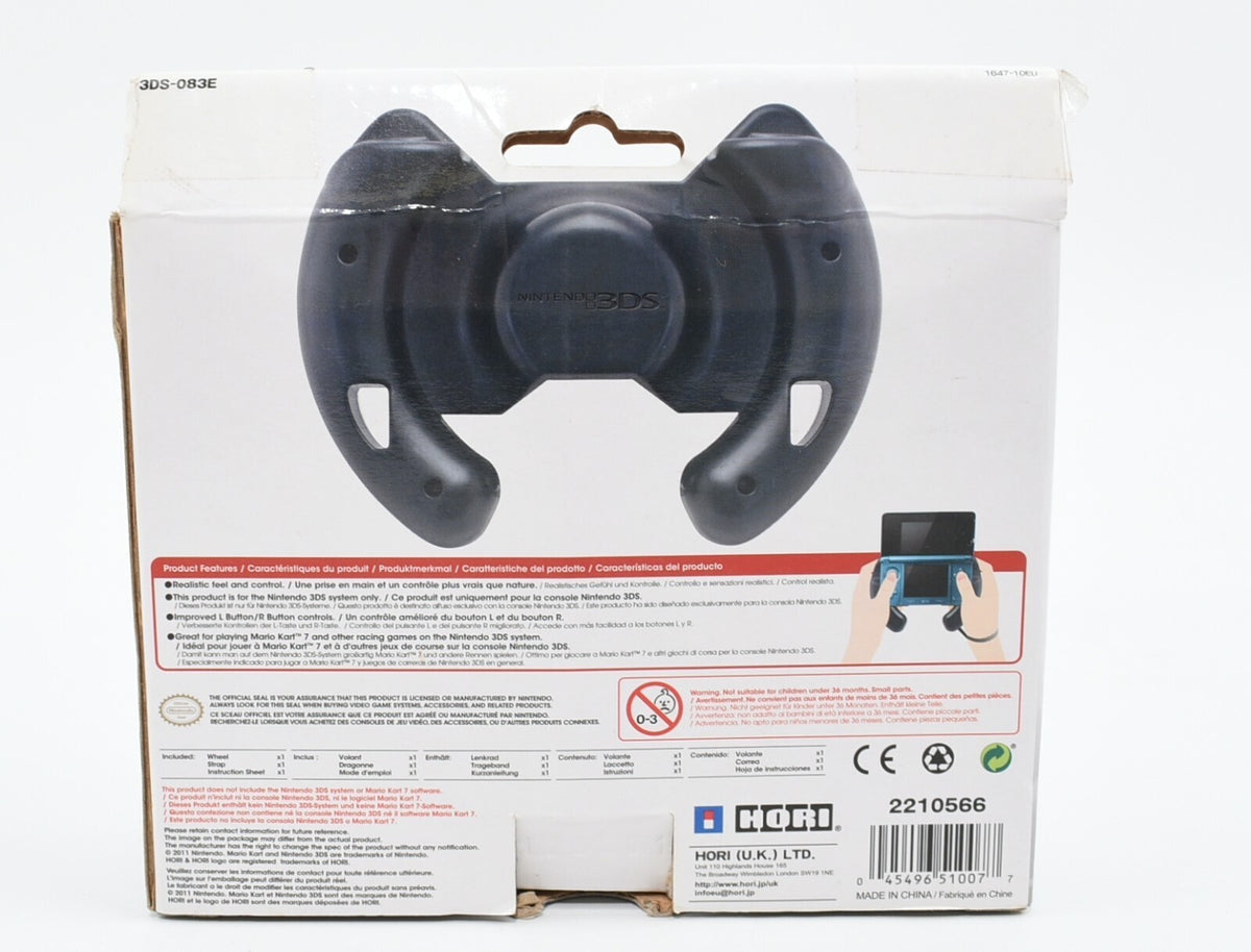 Nintendo 3DS MarioKart 7 Steering Wheel Volant Attachment, Boxed