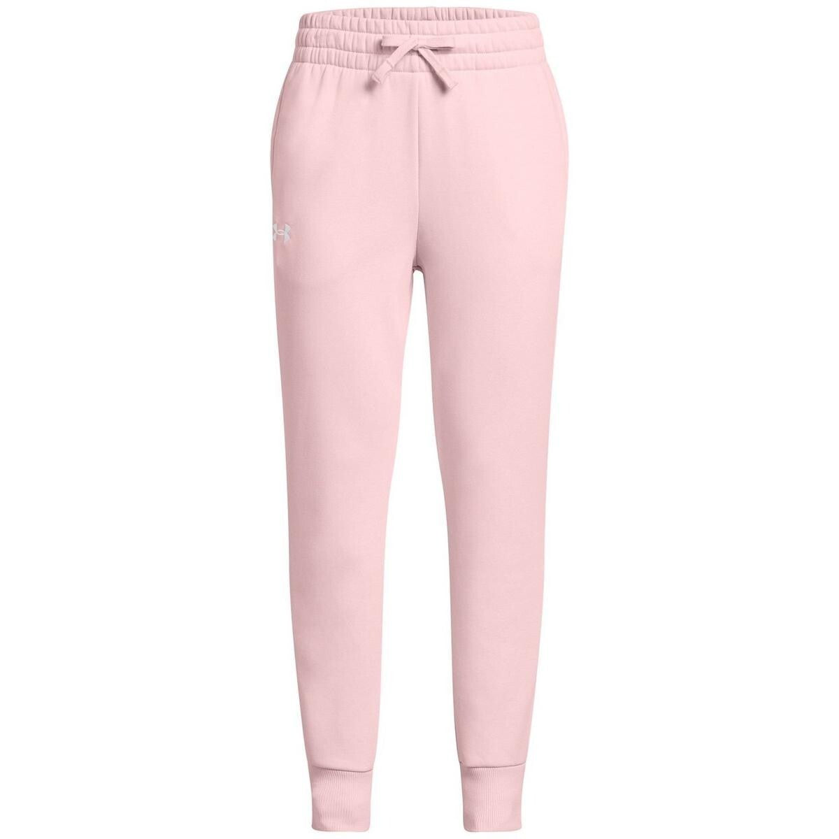 Girls UNDER ARMOUR Joggers Kids Pink Fleece Jogging Bottoms Pocket Size Age 5-6