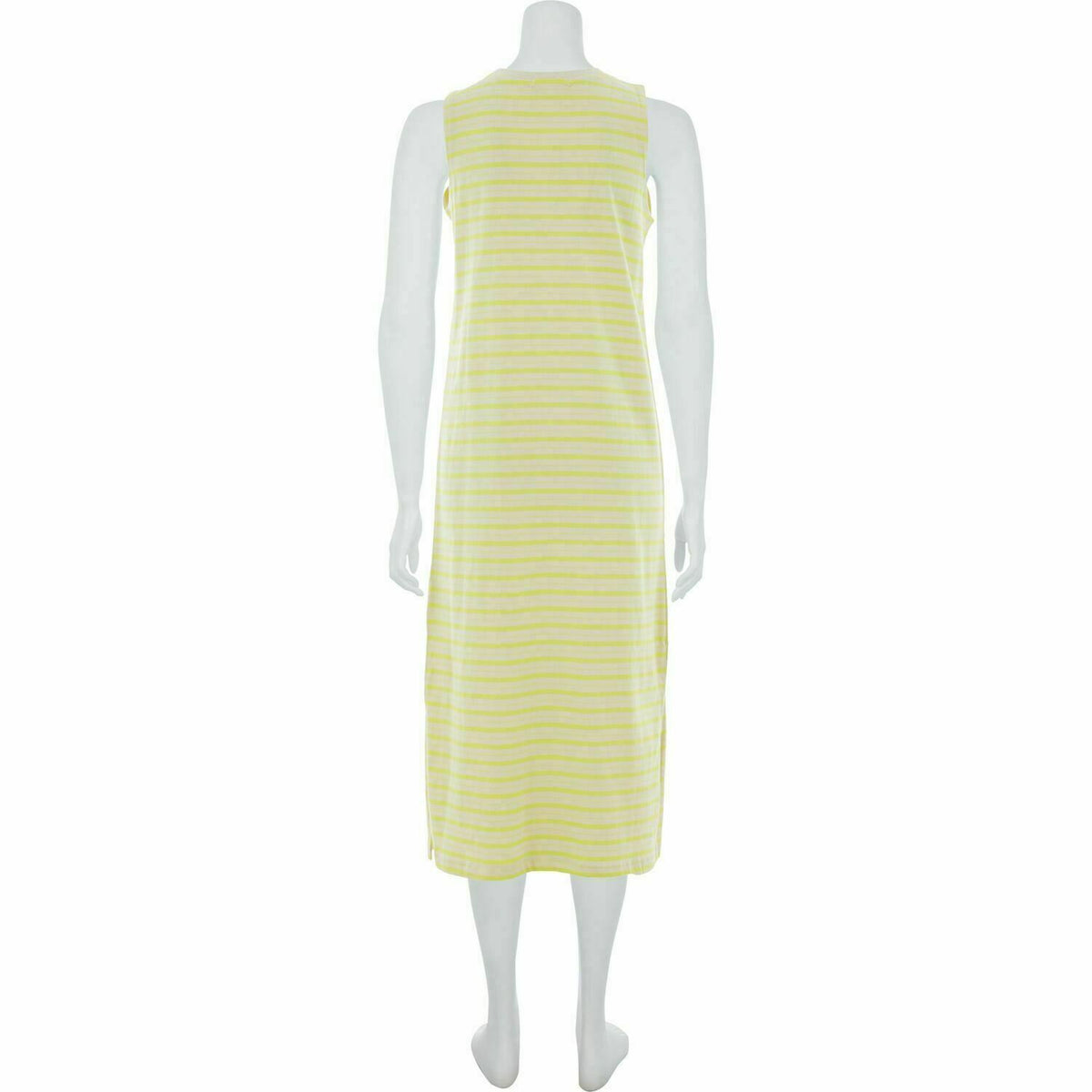 VANS Women's Mini Check Jersey Dress, Midi Length, Lemon Tonic, size XS