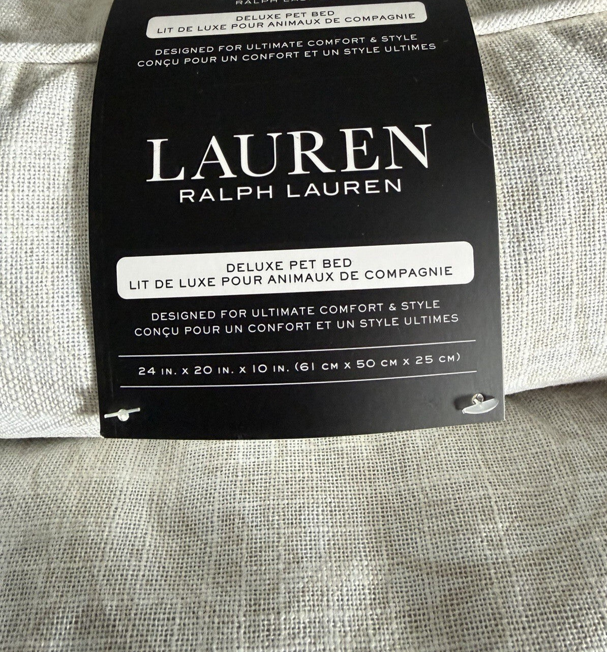 Lauren Ralph Lauren Cream Paisley Pattern Pet Bed 61x50cm