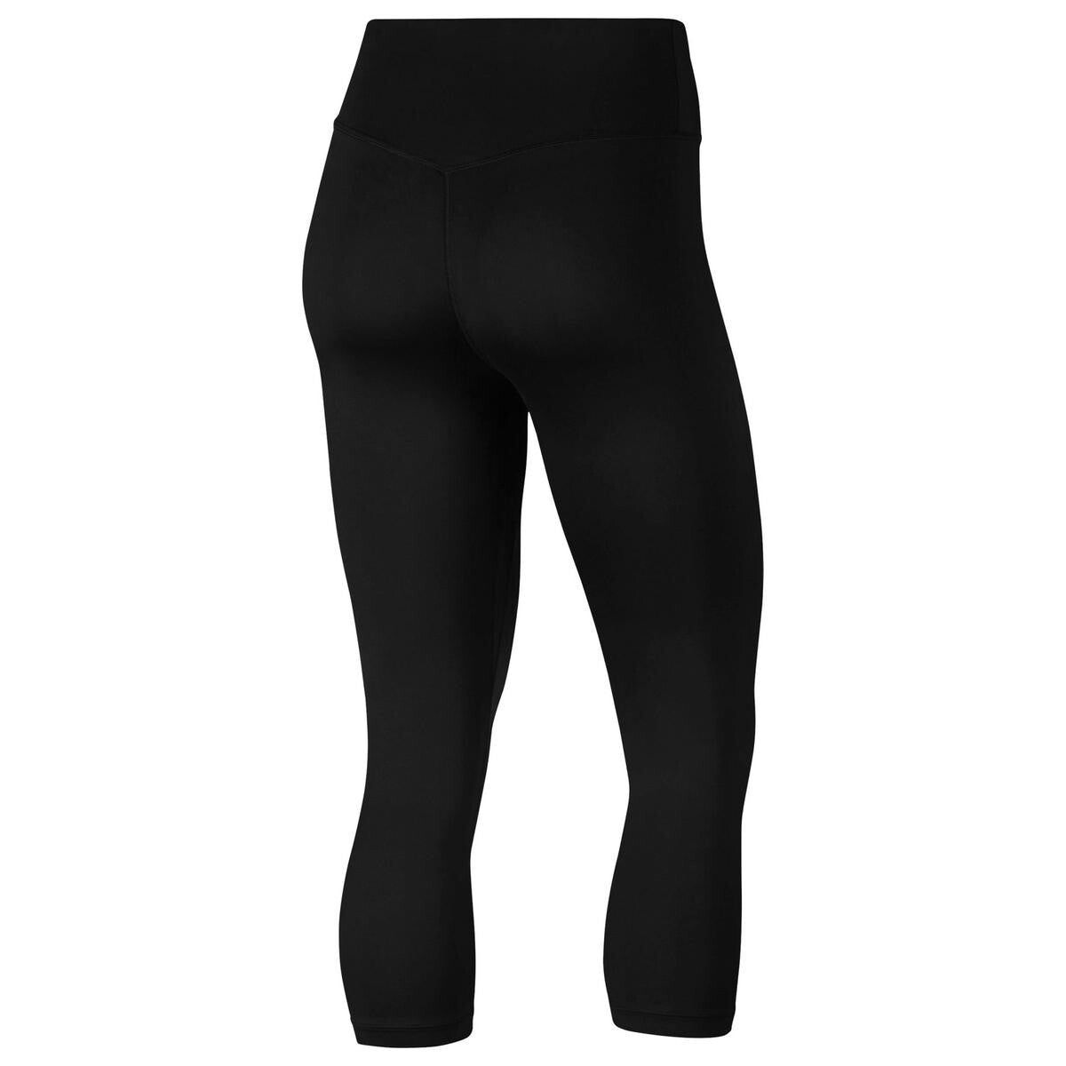 New Nike One Women's Dri -Fit Size XS Tight Mid Rise Capri Leggings Black