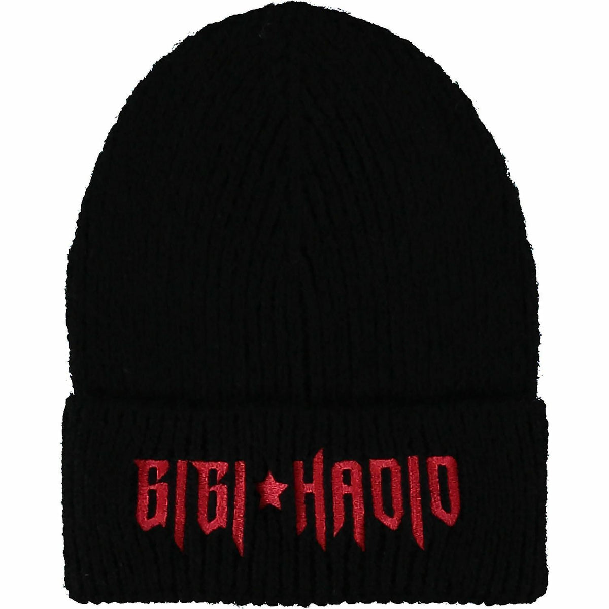 TOMMY HILFIGER Women's Black Mohair Gigi Hadid Beanie Hat One Size