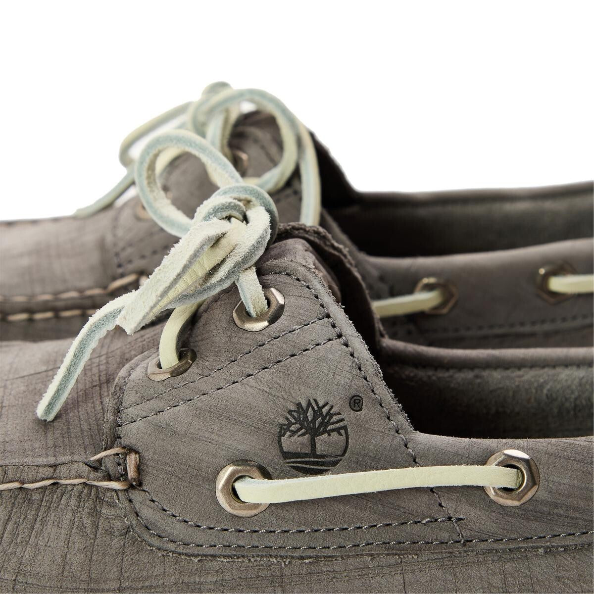 Timberland Men's Boat Shoes Med Nubuck Grey Size UK9
