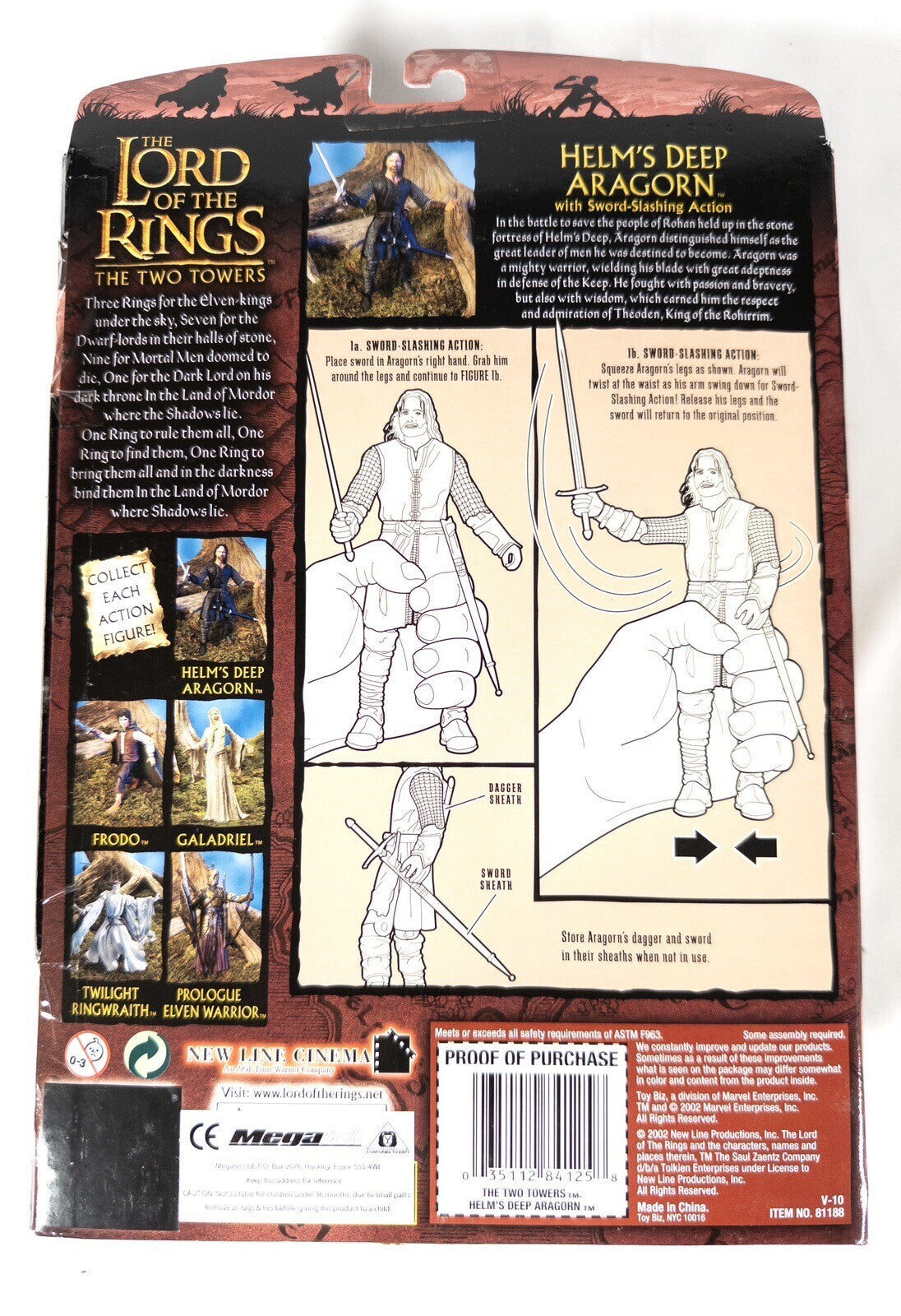 THE LORD OF THE RINGS HELM'S DEEP ARAGORN Figure