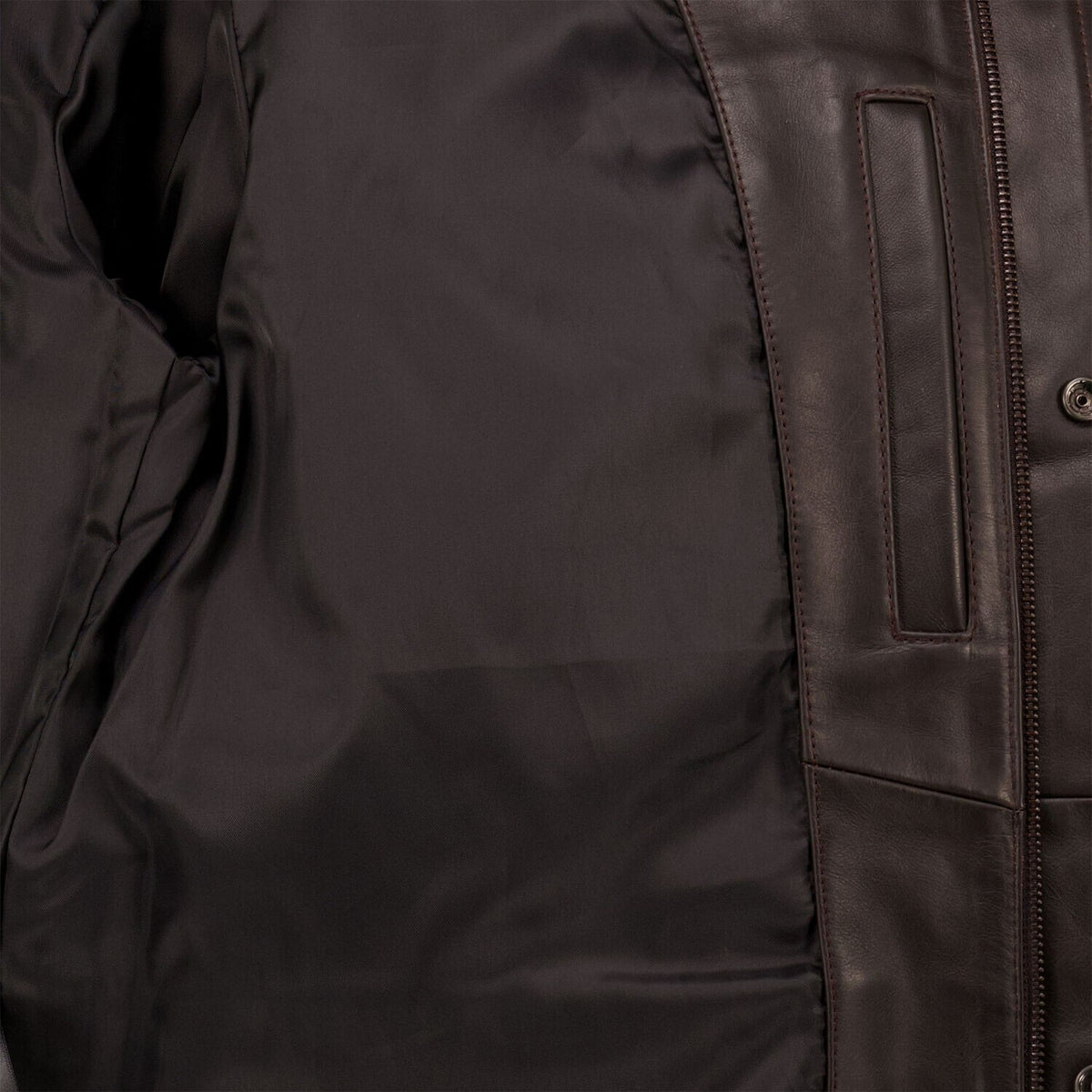 Belstaff Men's Leather Grant Jacket Dark Brown Size 42 Large RRP £1295.00