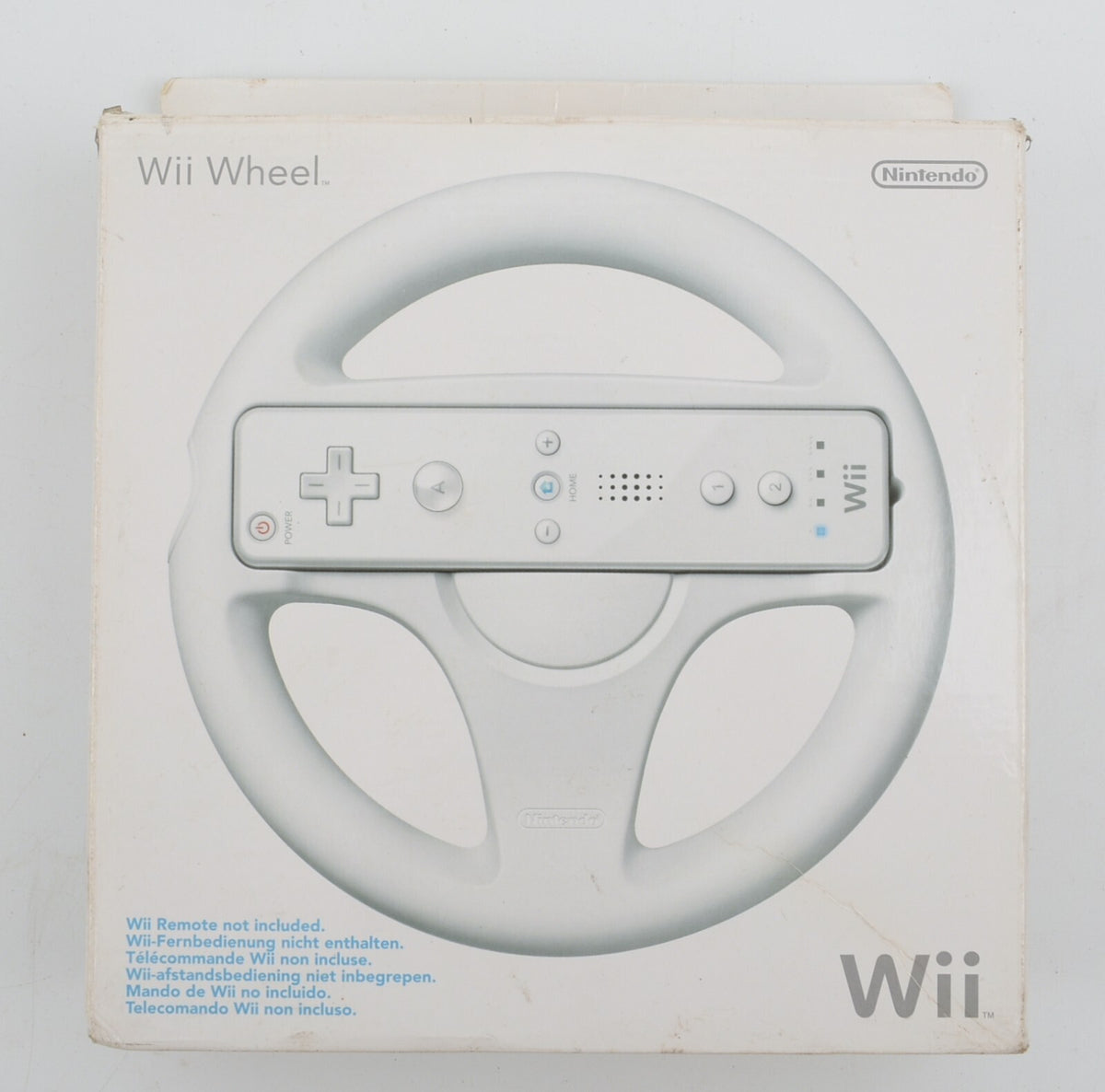 Official Nintendo Wii Racing Steering Wheel, White, Boxed
