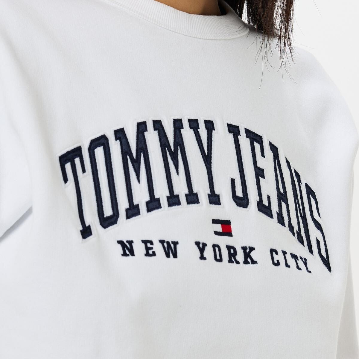 Womens Tommy Jeans Varsity Crew Neck Sweatshirt UK12 Medium