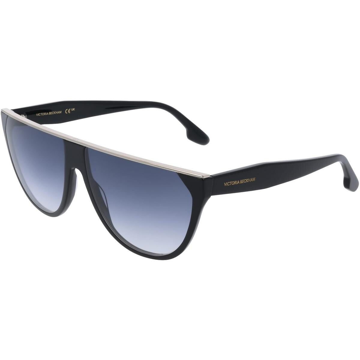 VICTORIA BECKHAM VB682S 001 Sunglasses Black Frame Smoke Gradient Lenses 61mm