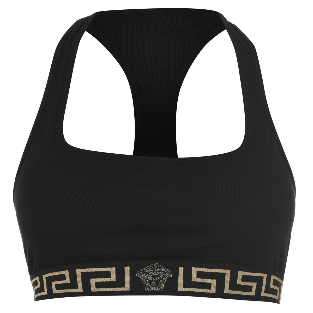 Versace Icon Greca Border Sports Bra Small (Versace Size 2 ) GB/UK 34