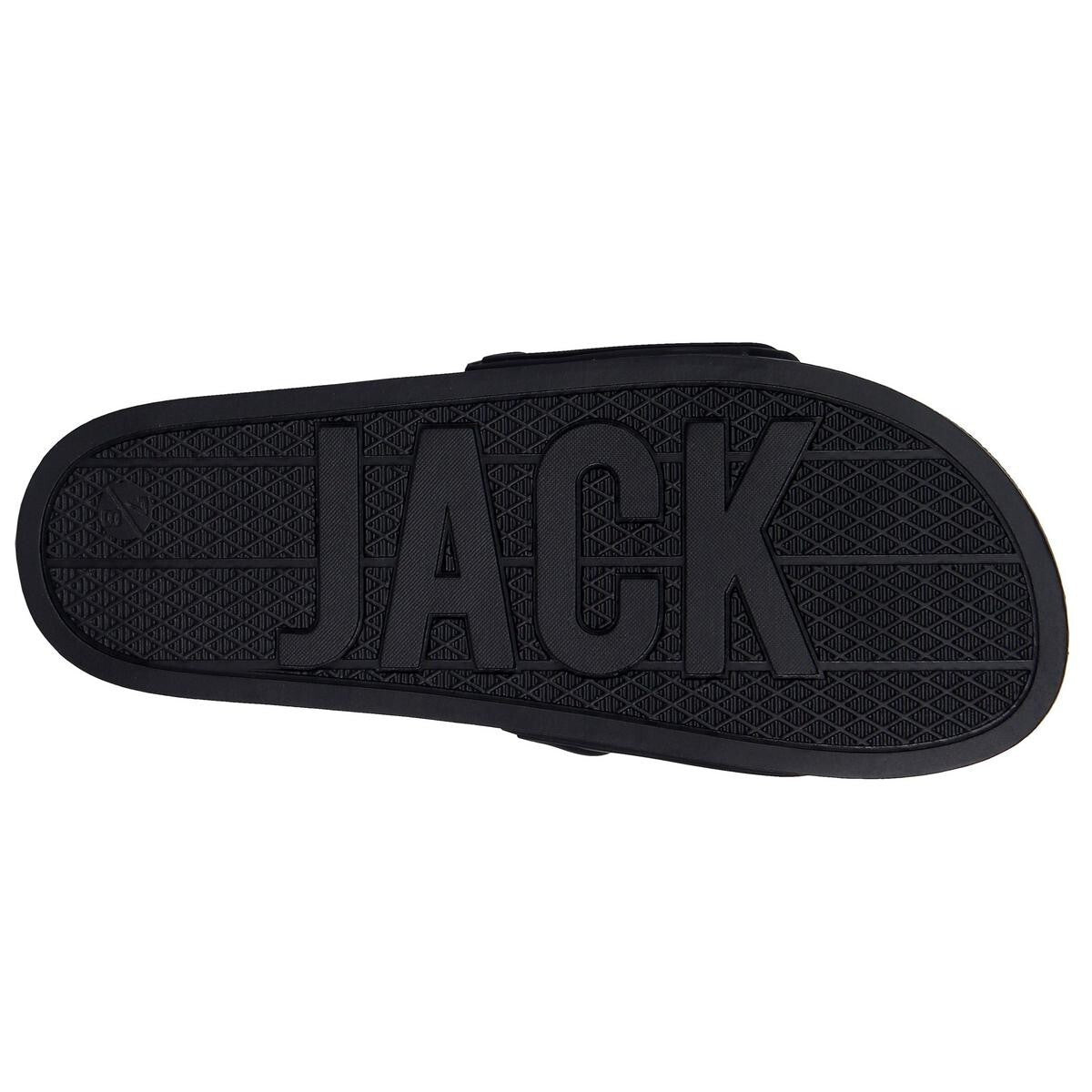 Womens Jack Wills Logo Sliders Black Size UK 3 - 4