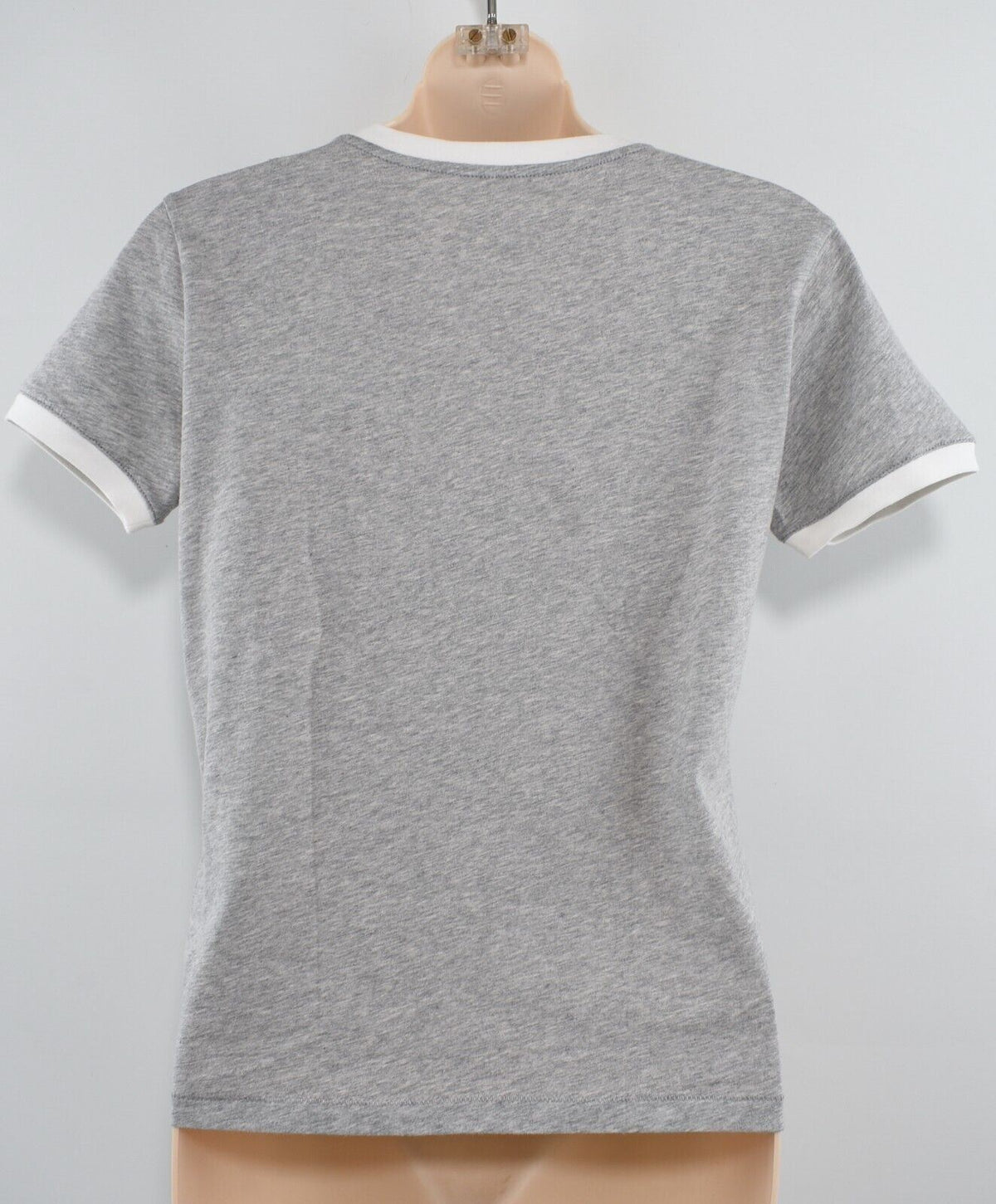 TOMMY HILFIGER x GIGI HADID Women's Graphic Print Ringer Tee, Grey, size L