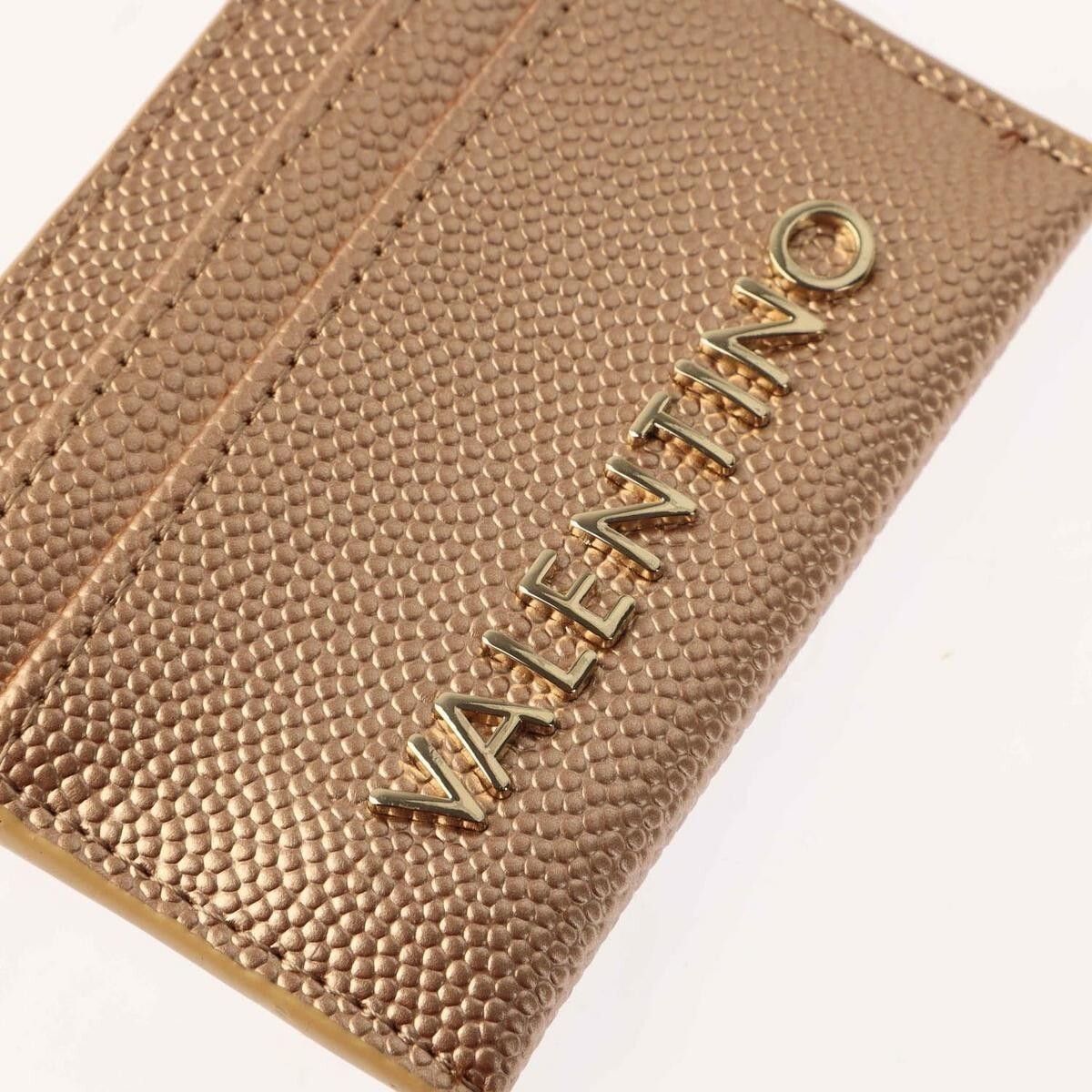Womens Mario Valentino Divina Credit Card Holder Rose Gold RRP £39.99