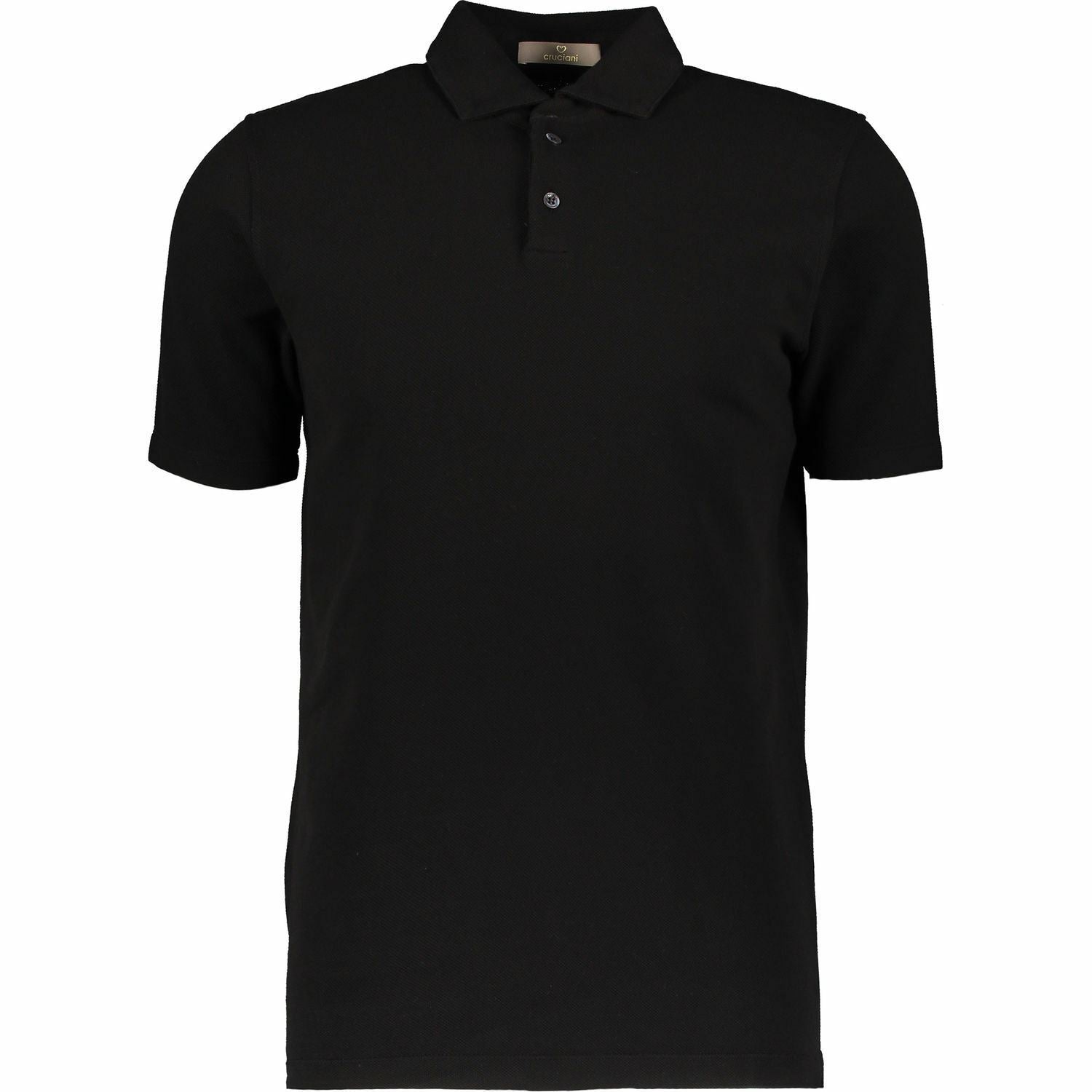 Designer CRUCIANI Men's Black Polo Shirt, size XS