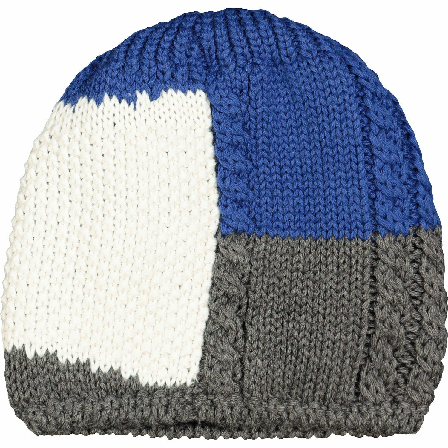 Women's EISBAR Ski Winter EDEN Hat, Wool Blend, White/Blue/Grey