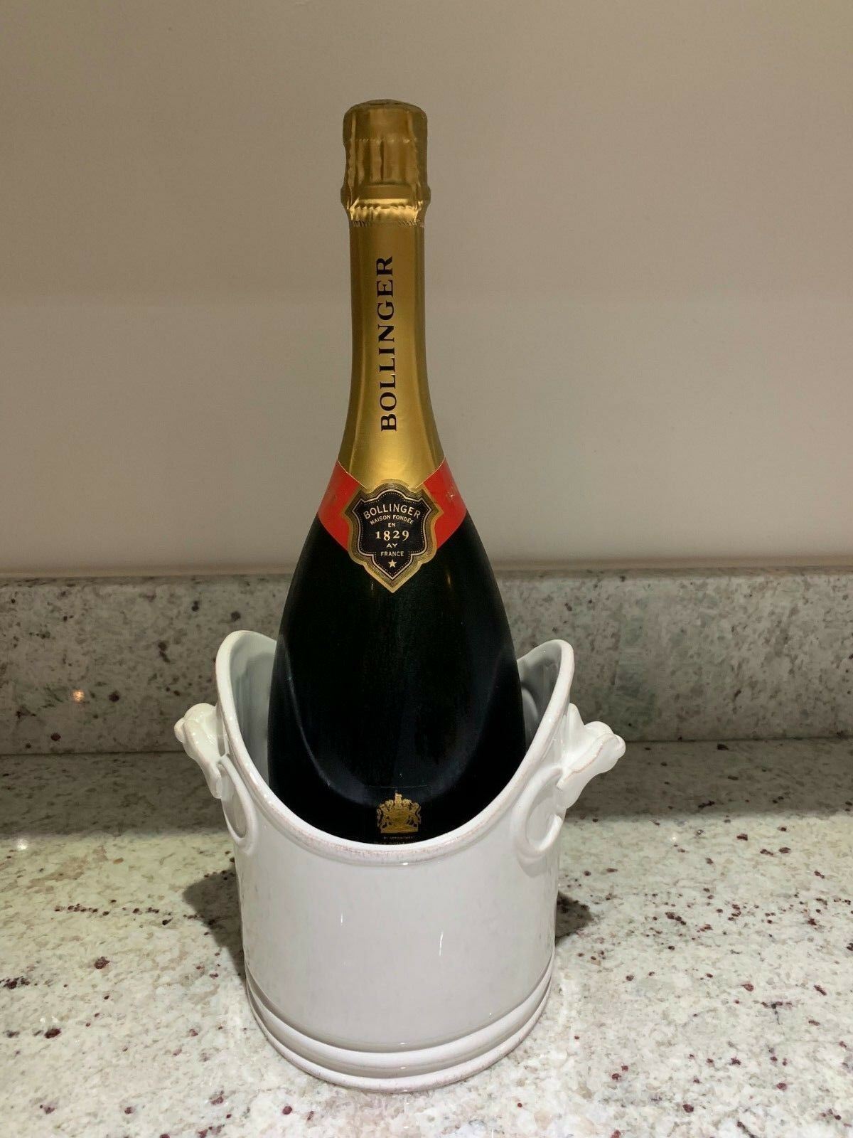 EIFFEL White Ceramic Champagne Bucket