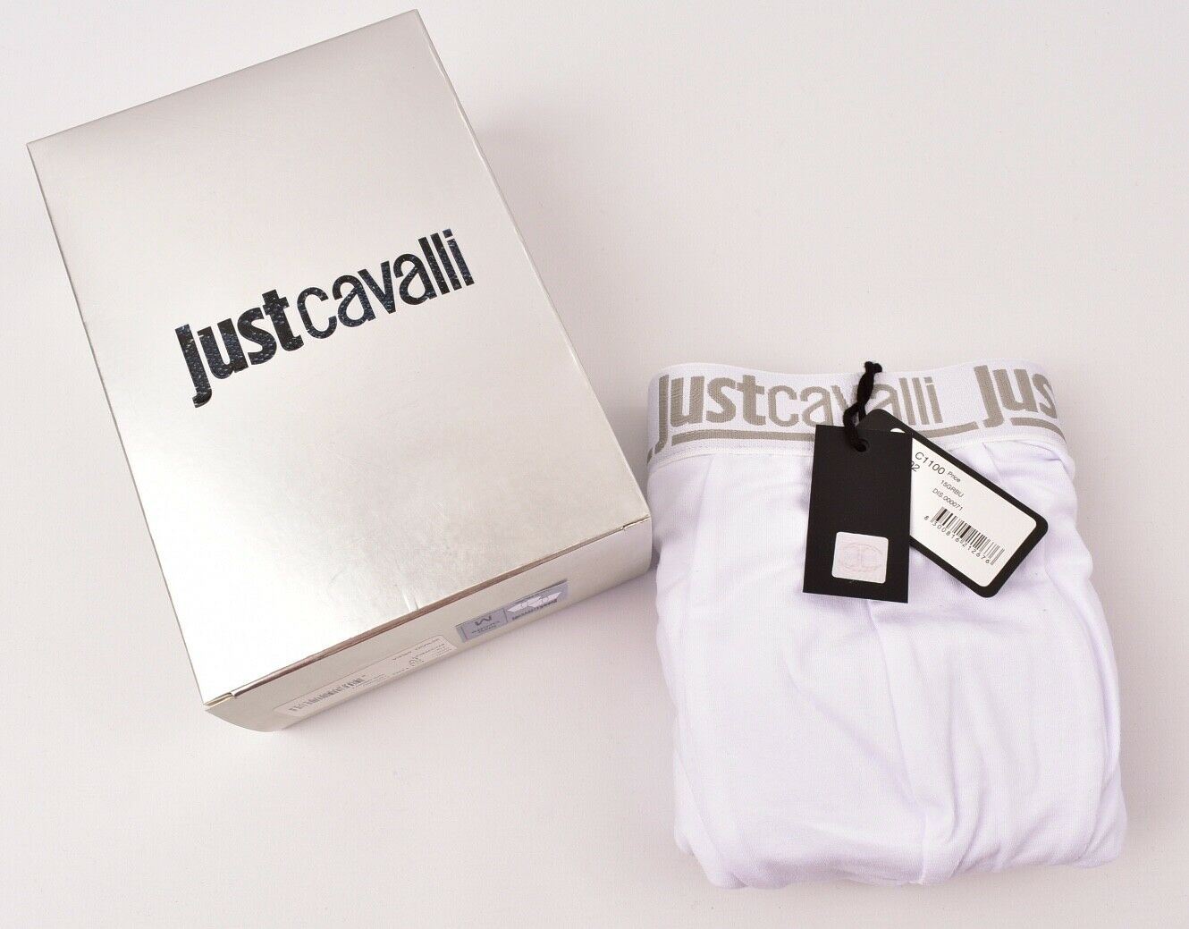 JUST CAVALLI Men's 2pack White Logo Boxer Shorts Trunks size M size L size XL