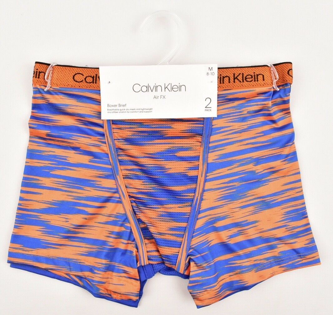 CALVIN KLEIN Boys AIRFX 2pk Boxers 6 y 7 y 8 y 9 y 10 y 11 y 12 y 13 y 14 years