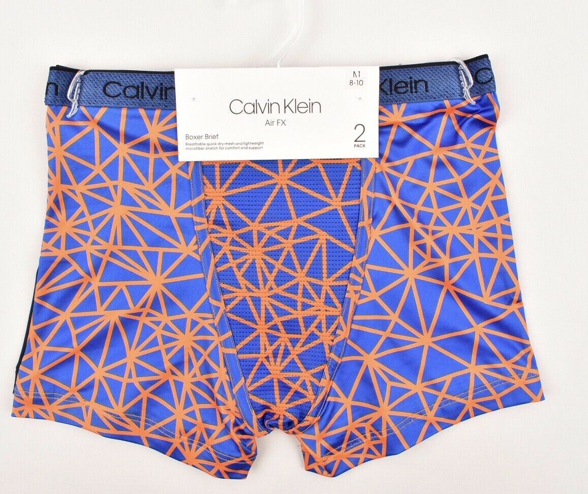 CALVIN KLEIN Boys AIRFX 2pk Boxers 6 y 7 y 8 y 9 y 10 y 11 y 12 y 13 y 14 years