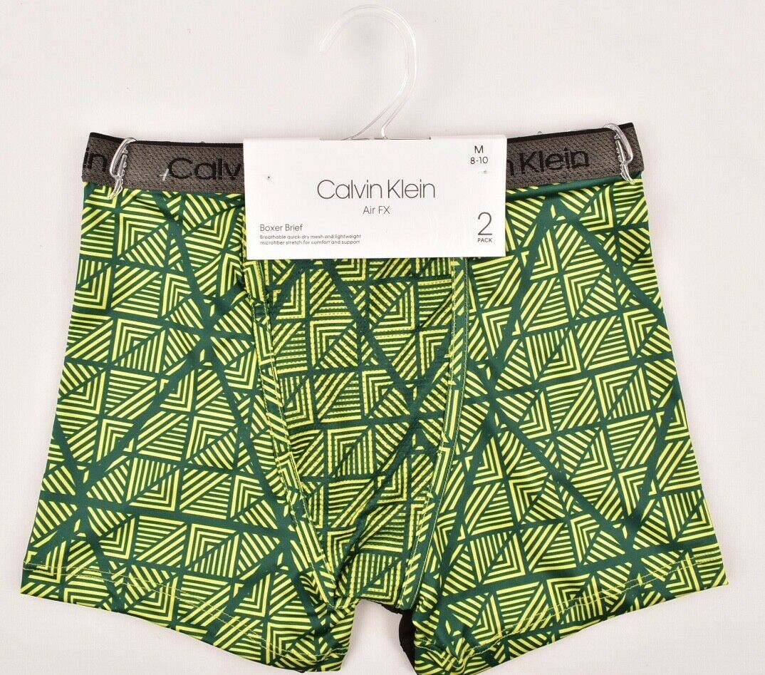 CALVIN KLEIN Boys AIRFX 2pk Boxers 6 y 7 y 8 y 9 y 10 y 11 y 12 y 13 y 14 years