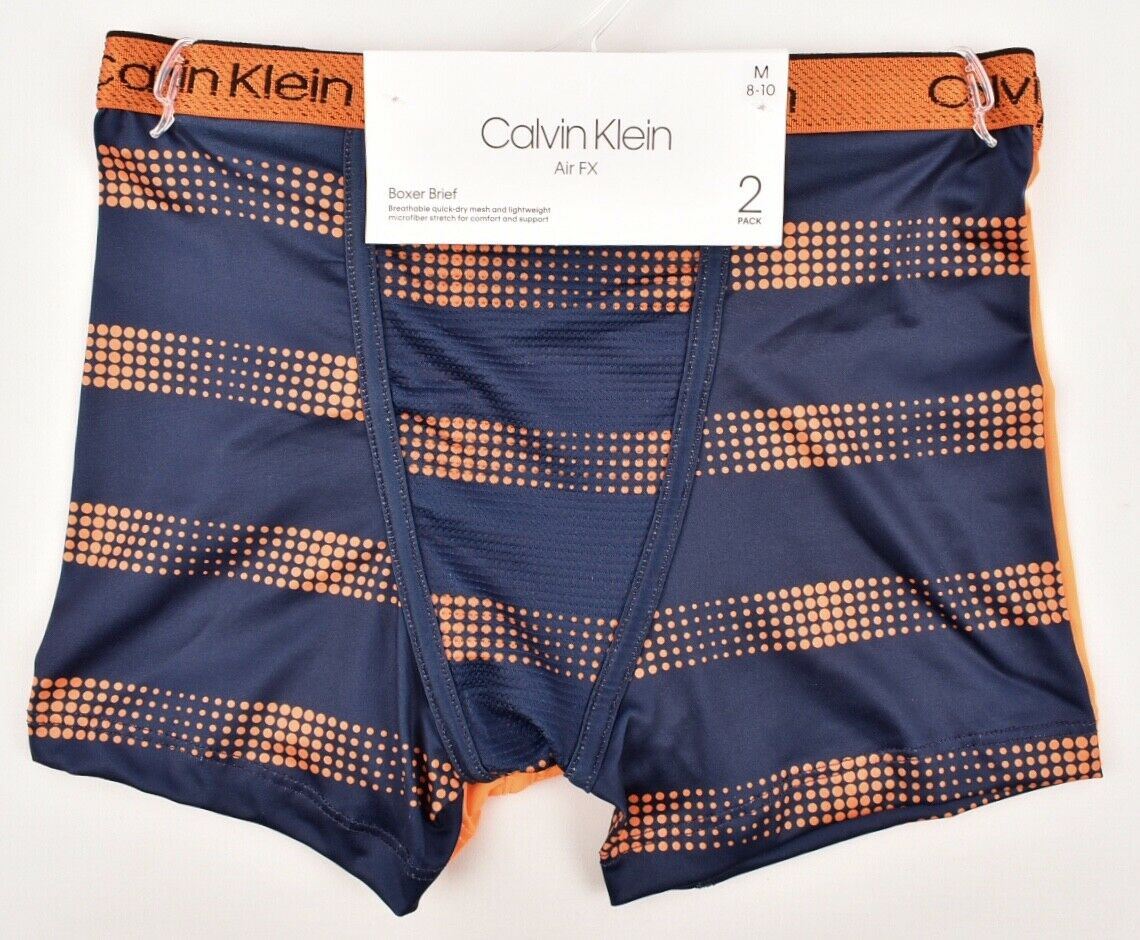 CALVIN KLEIN Boys AIRFX 2pk Boxers 6 y 7 y 8 y 9 y 10 y 11 y 12 y 13 y 14 years