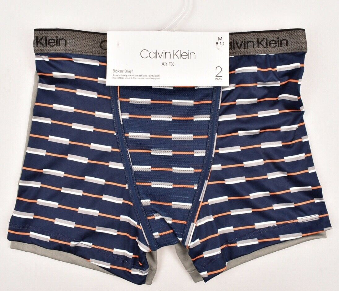 CALVIN KLEIN Boys AIRFX 2pk Boxers 6 y 7 y 8 y 9 y 10 y 11 y 12 y 13 y 14 years