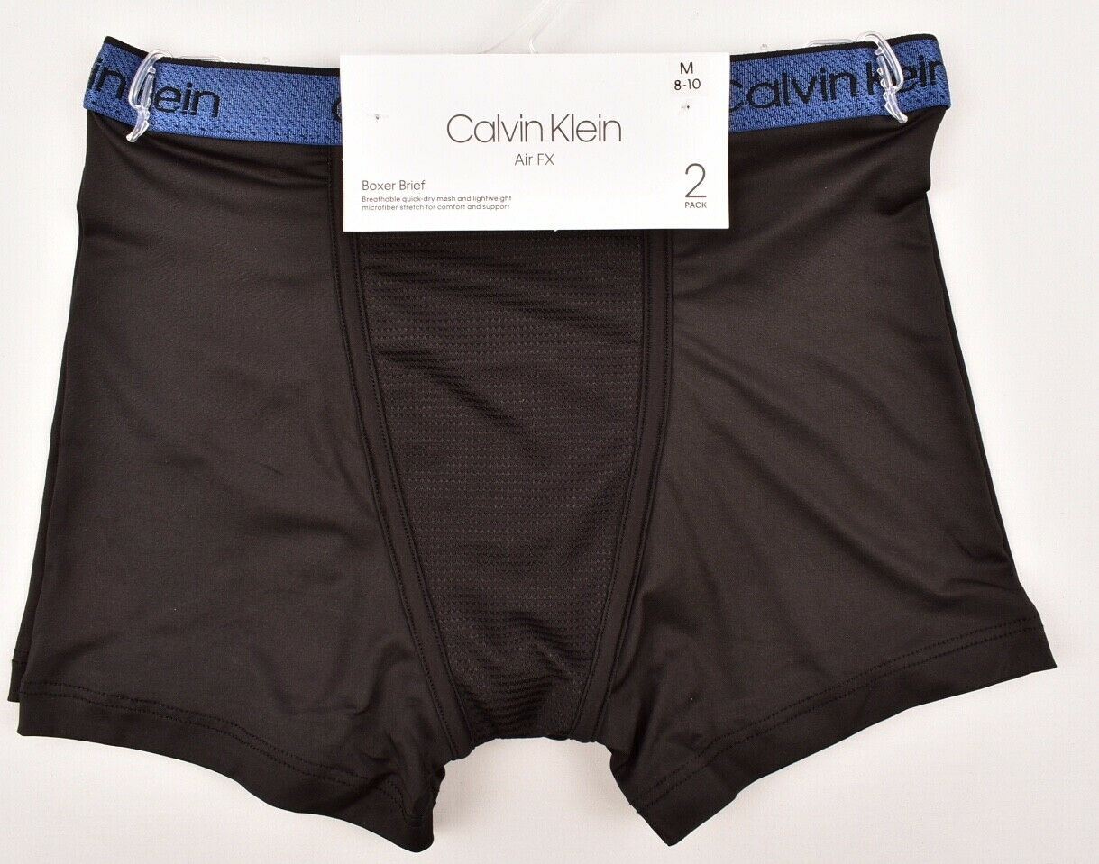 CALVIN KLEIN Boys AIRFX 2pk Boxers 6 y 7 y 8 y 9 y 10 y 11 y 12 y 13 y 14 years