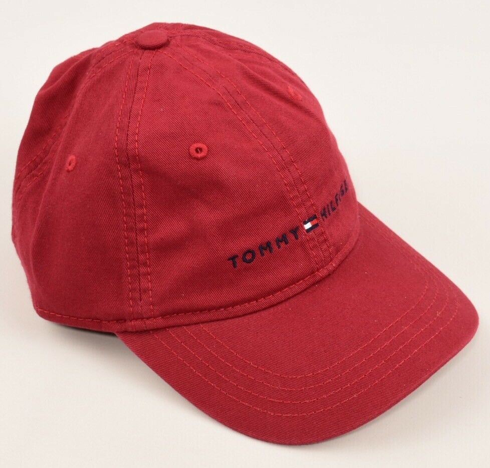 TOMMY HILFIGER Men's /Women's Baseball Cap, Hat, Ruby Red