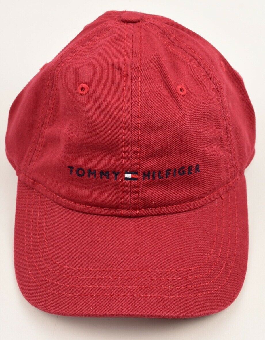 TOMMY HILFIGER Men's /Women's Baseball Cap, Hat, Ruby Red