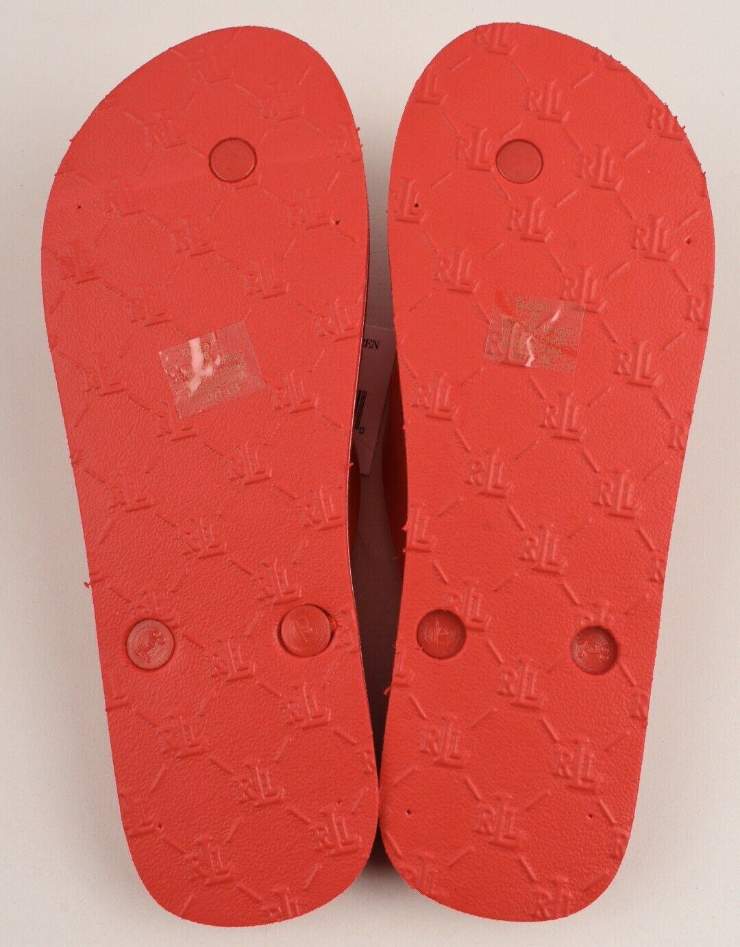 LAUREN RALPH LAUREN Women's ELISSA II Flip Flops Sandals, Red size UK 4.5 UK 5.5