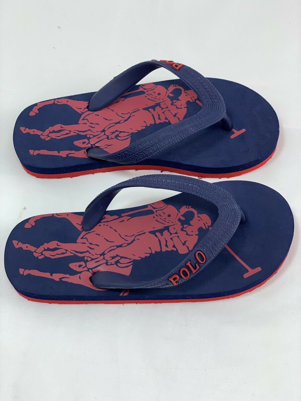 POLO RALPH LAUREN Baby Boys' Flip Flops Sandals Blue UK infant 10 / EU 27