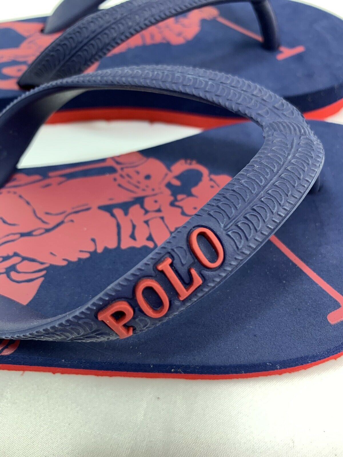 POLO RALPH LAUREN Baby Boys' Flip Flops Sandals Blue UK infant 10 / EU 27