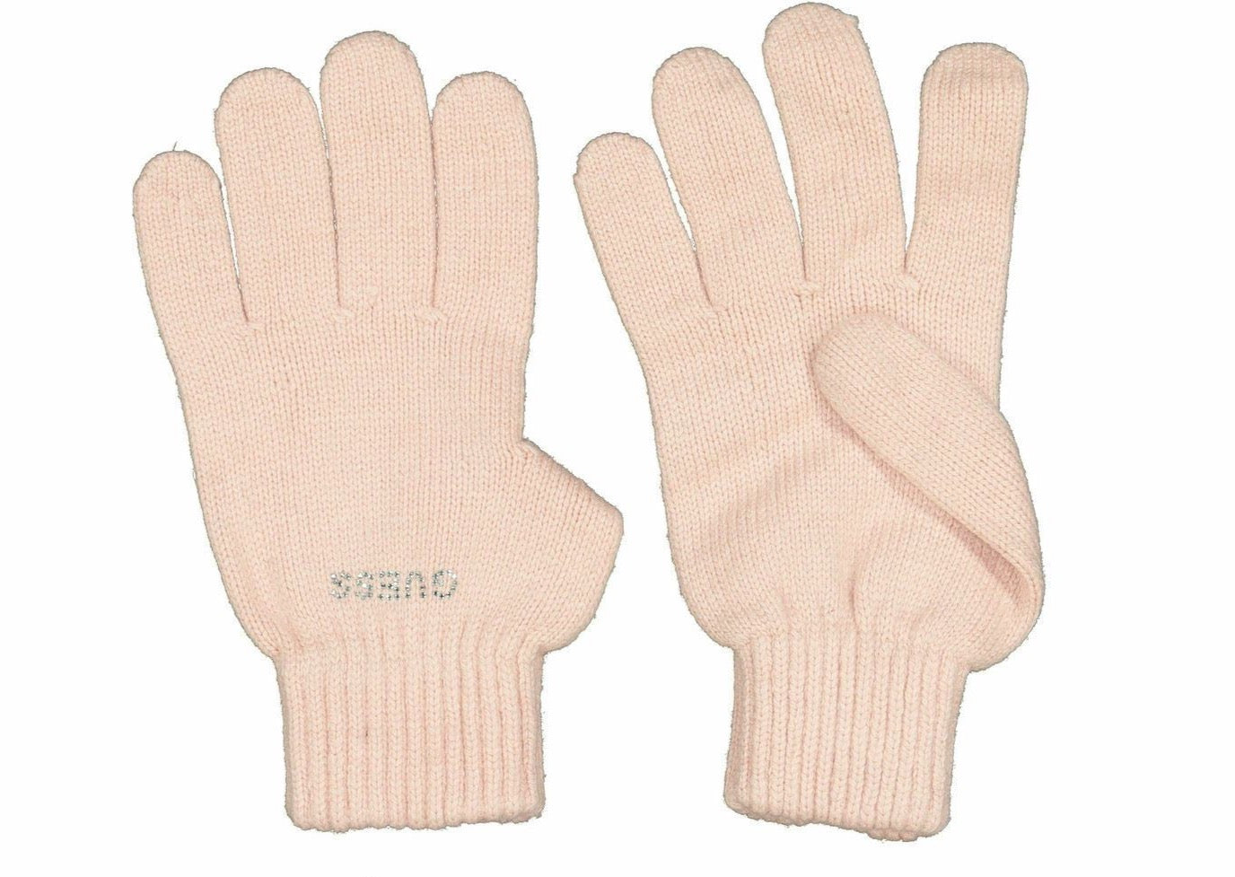 GUESS Women's Cashmere Blend Knitted Gloves, Pink, size M /size L