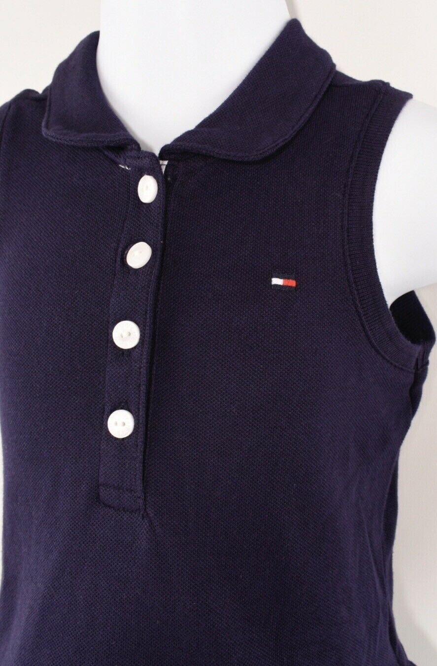 TOMMY HILFIGER Baby Girls' Navy Blue Sleeveless Polo Dress, 18 months /24 months