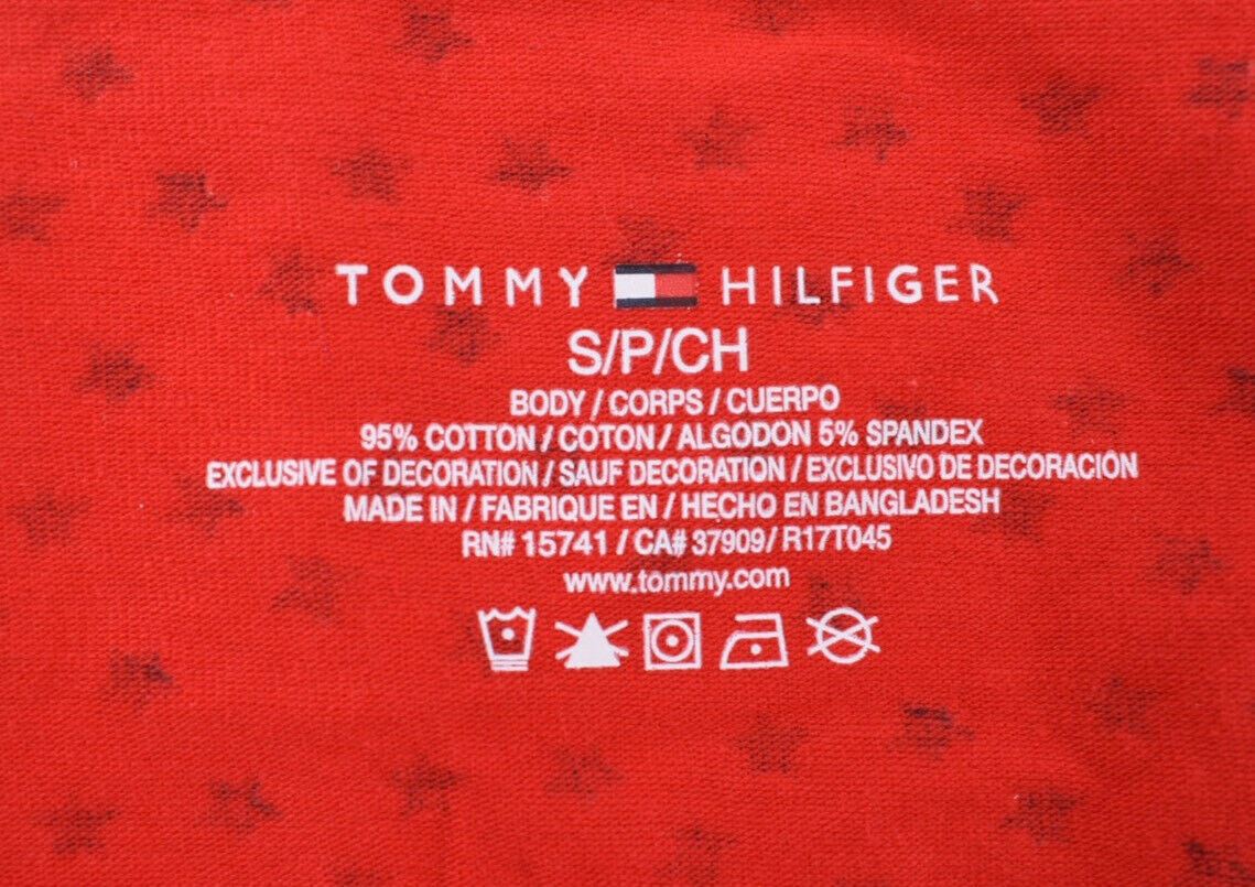 TOMMY HILFIGER Underwear Women's HIPSTER Briefs Red/Star Print, size S or size M