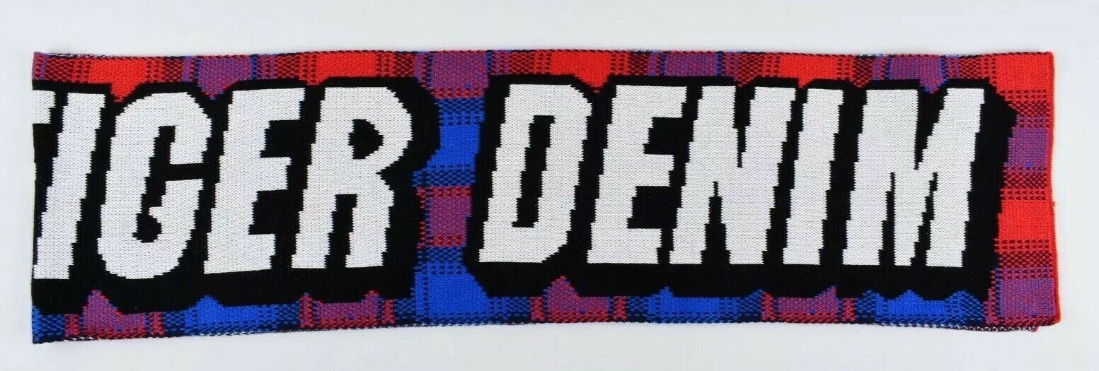 Men's TOMMY HILFIGER Branded Knitted Scarf, Multicoloured 27x192 cm