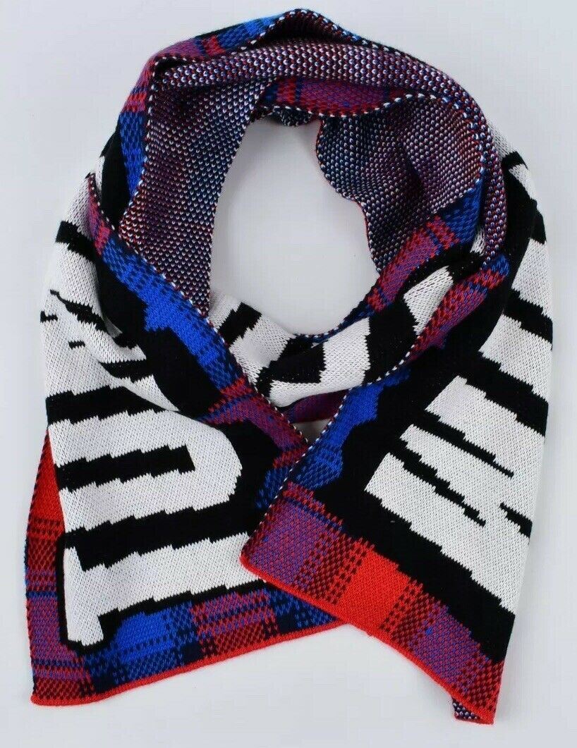 Men's TOMMY HILFIGER Branded Knitted Scarf, Multicoloured 27x192 cm